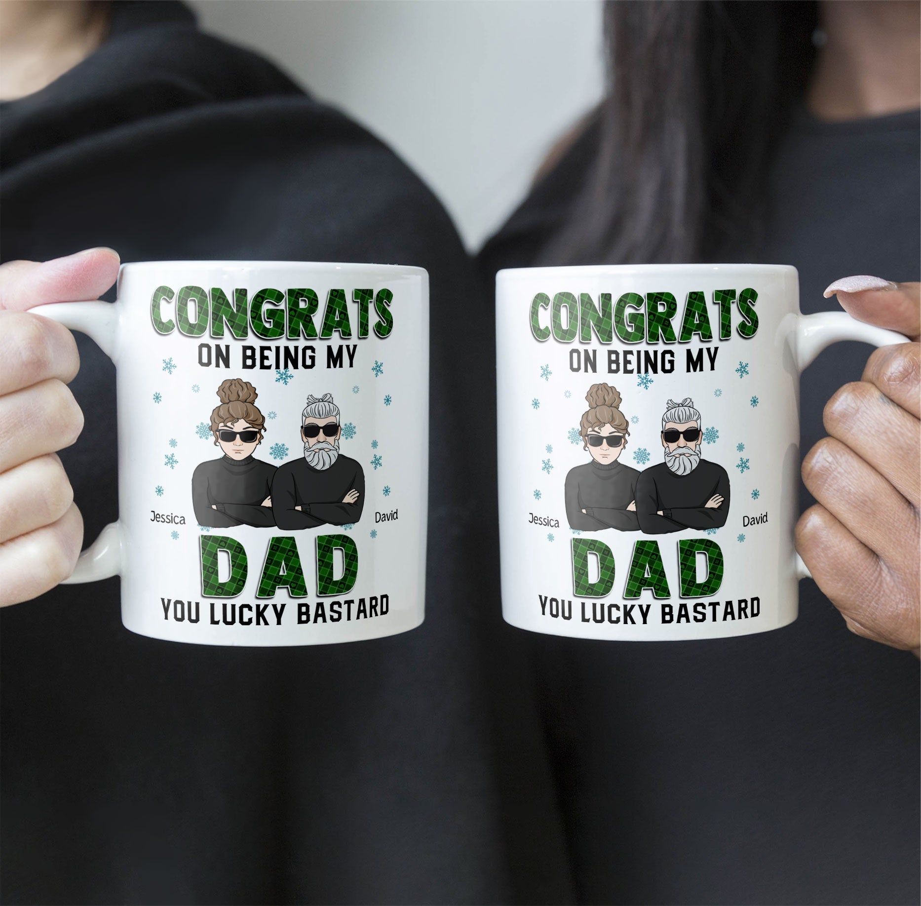 Congrats On Being My Dad - Personalized Mug