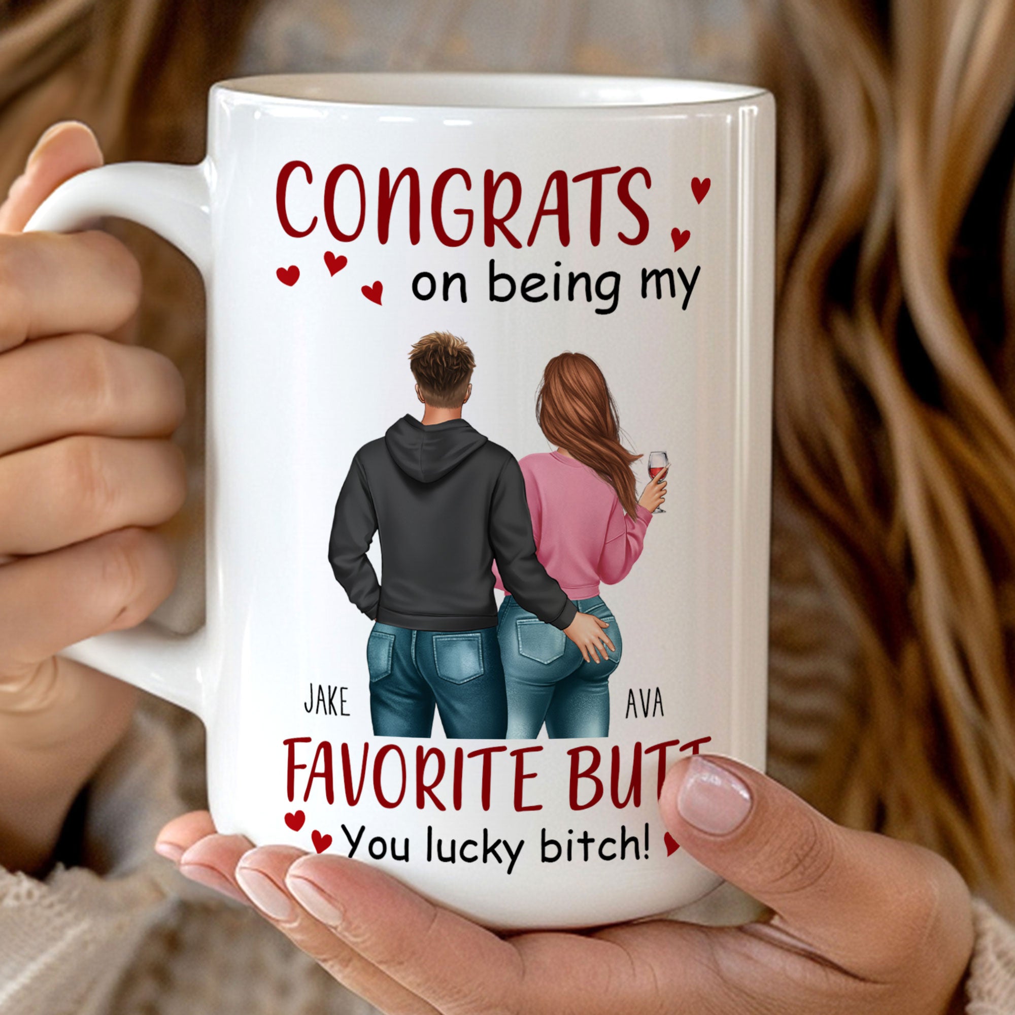 Congrats On Being My Favorite Butt - Personalized Mug