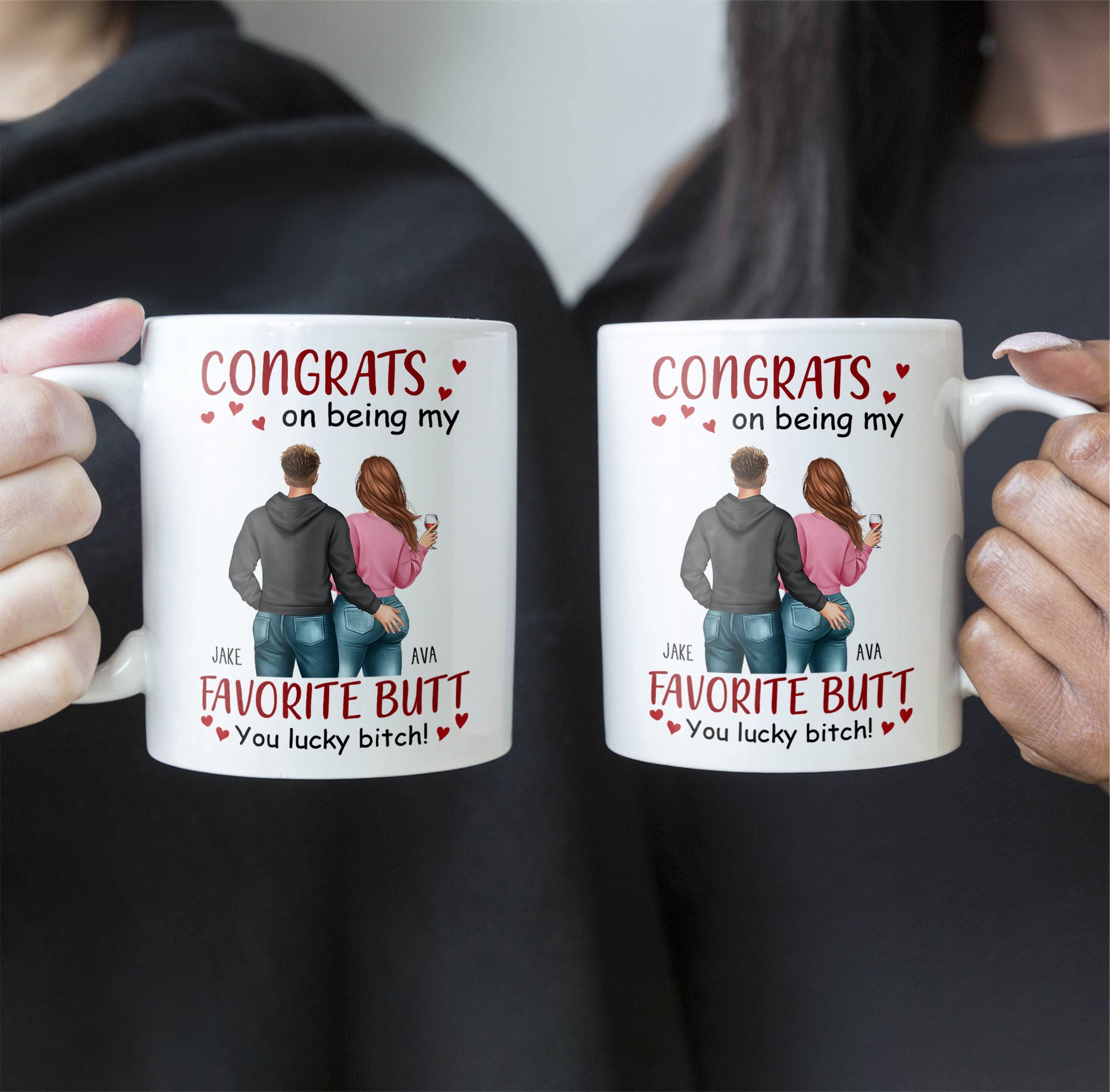 Congrats On Being My Favorite Butt - Personalized Mug