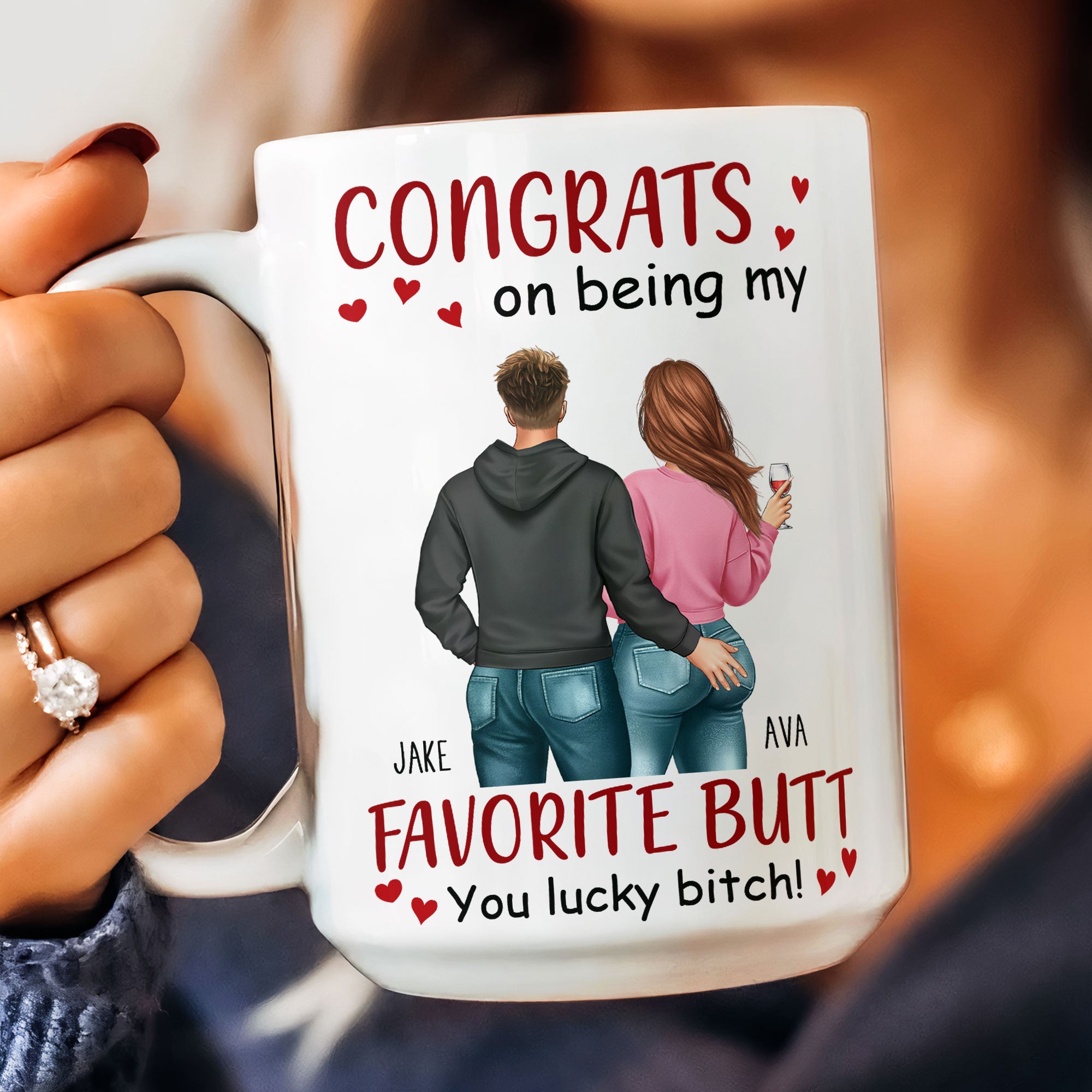 Congrats On Being My Favorite Butt - Personalized Mug