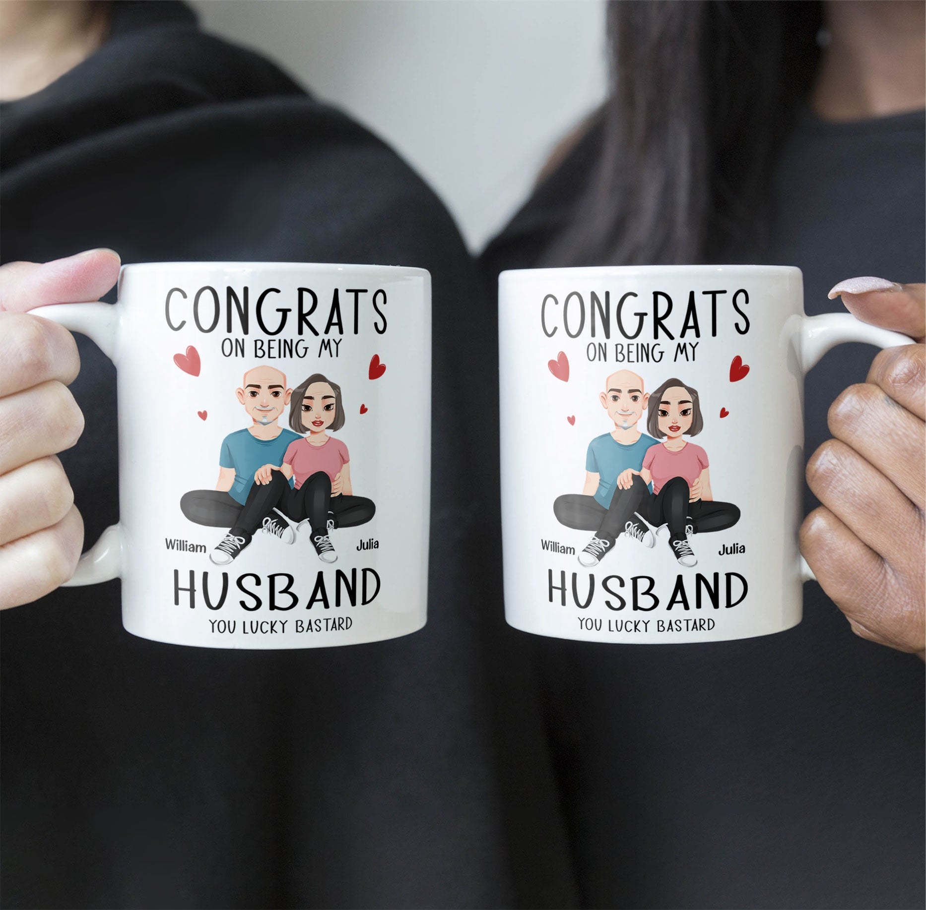 Congrats On Being My Husband New Version - Personalized Mug