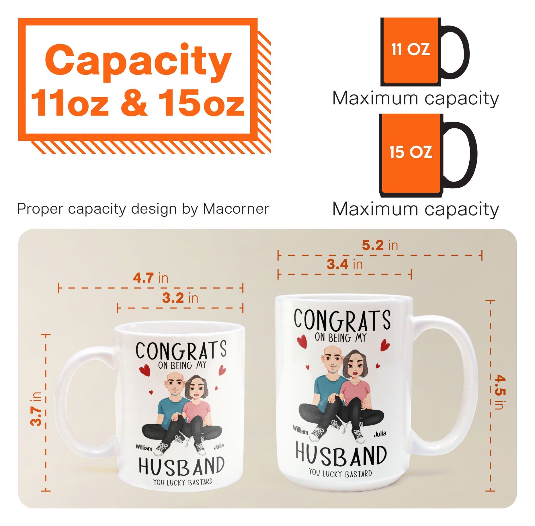 Congrats On Being My Husband New Version - Personalized Mug