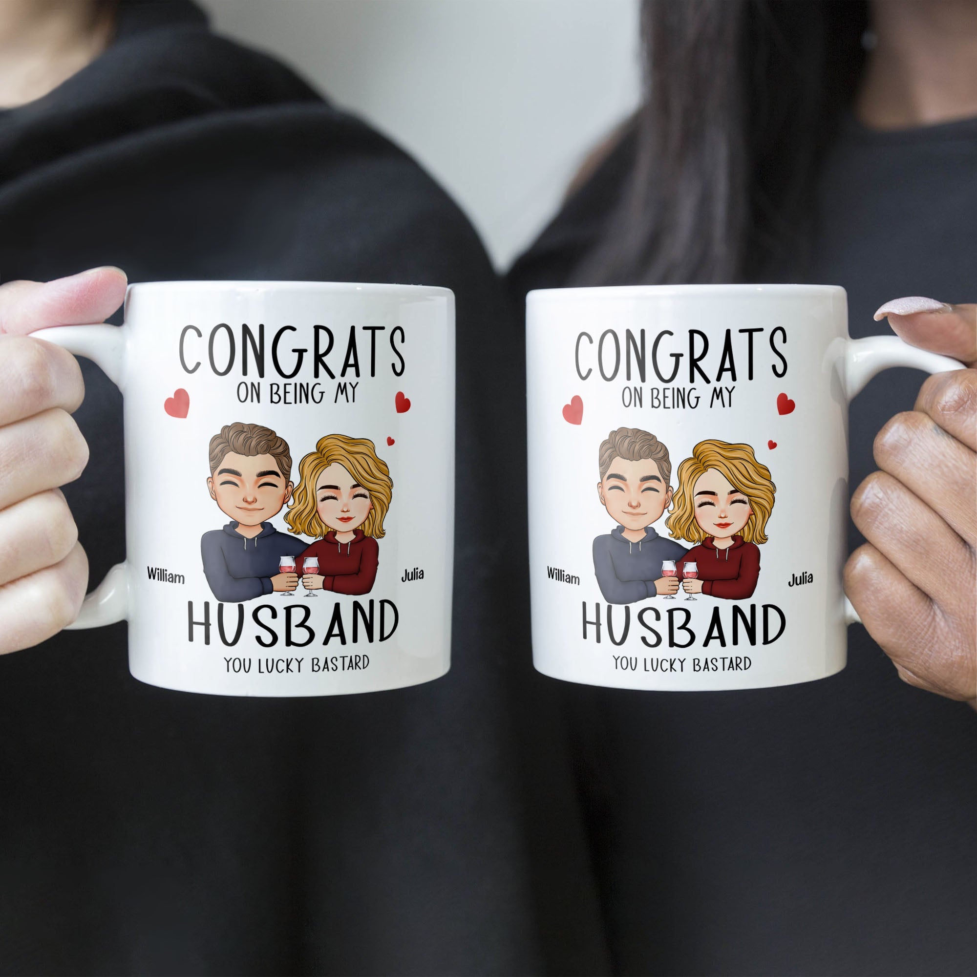 Congrats On Being My Husband - Personalized Mug