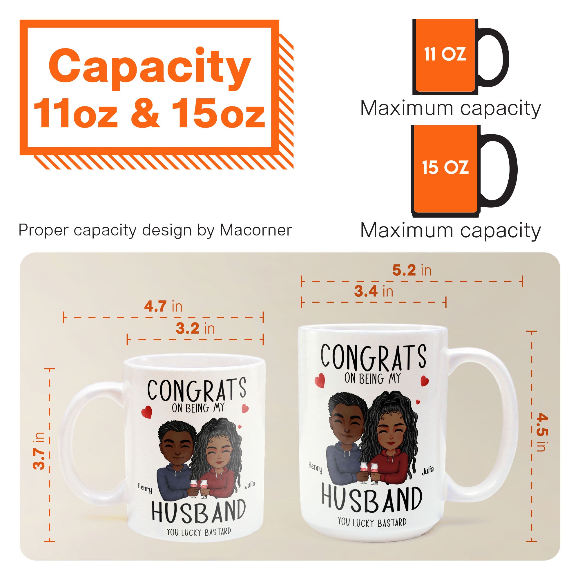 Congrats On Being My Husband - Personalized Mug - Ver 2