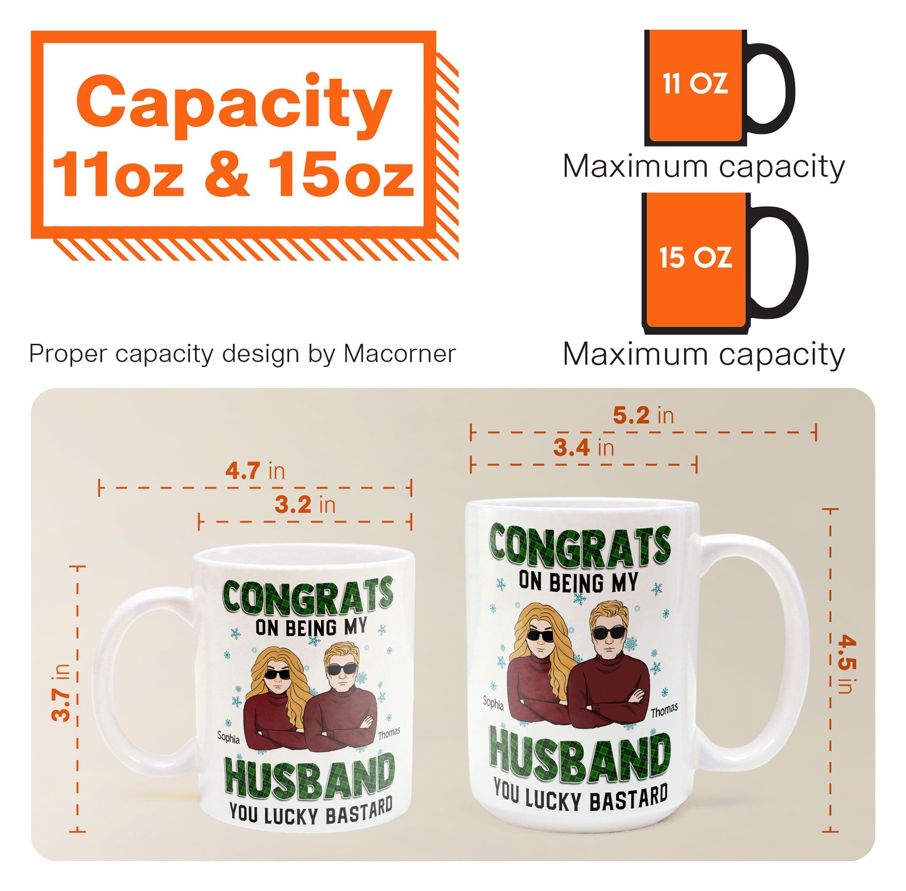 Congrats On Being My Husband- Personalized Mug