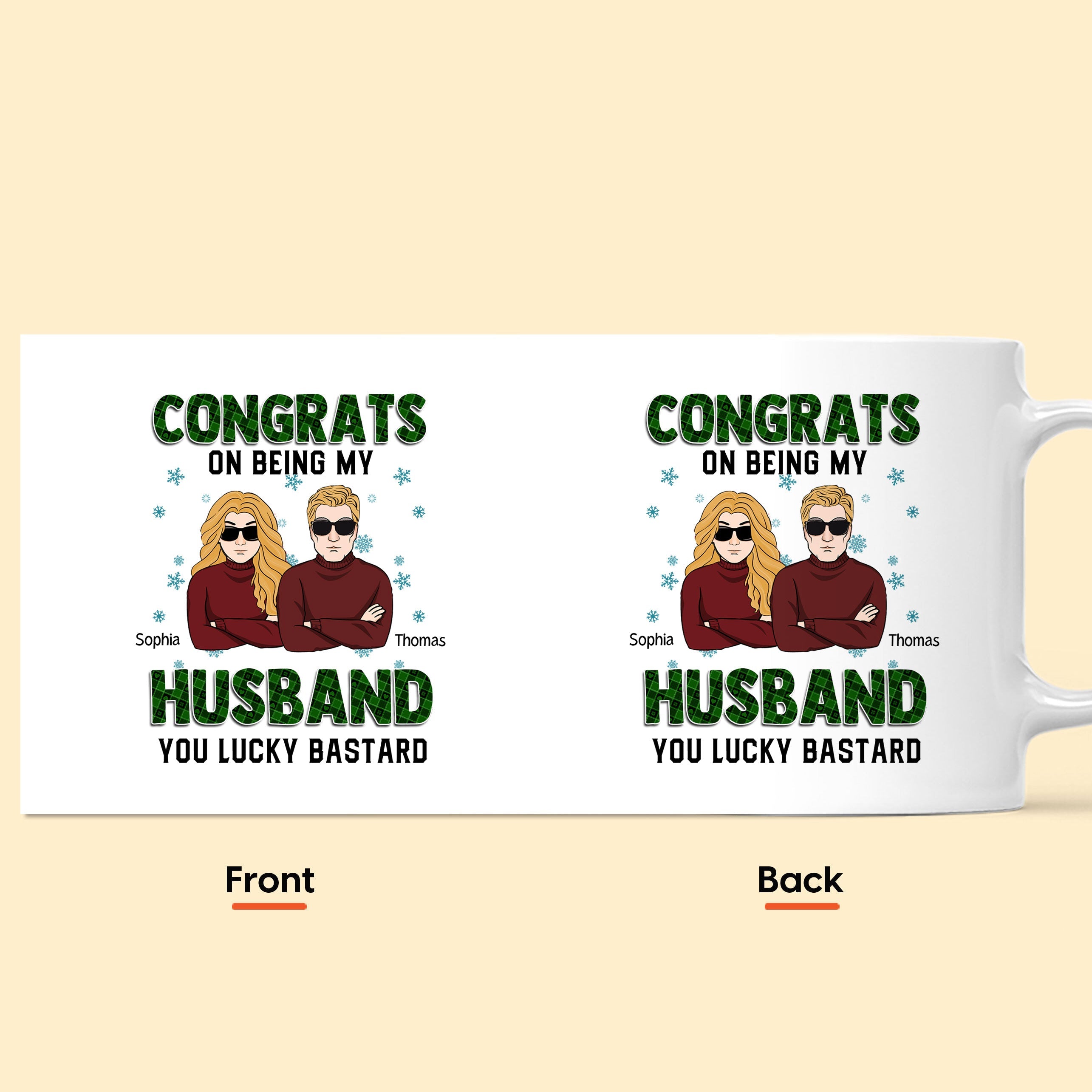 Congrats On Being My Husband- Personalized Mug