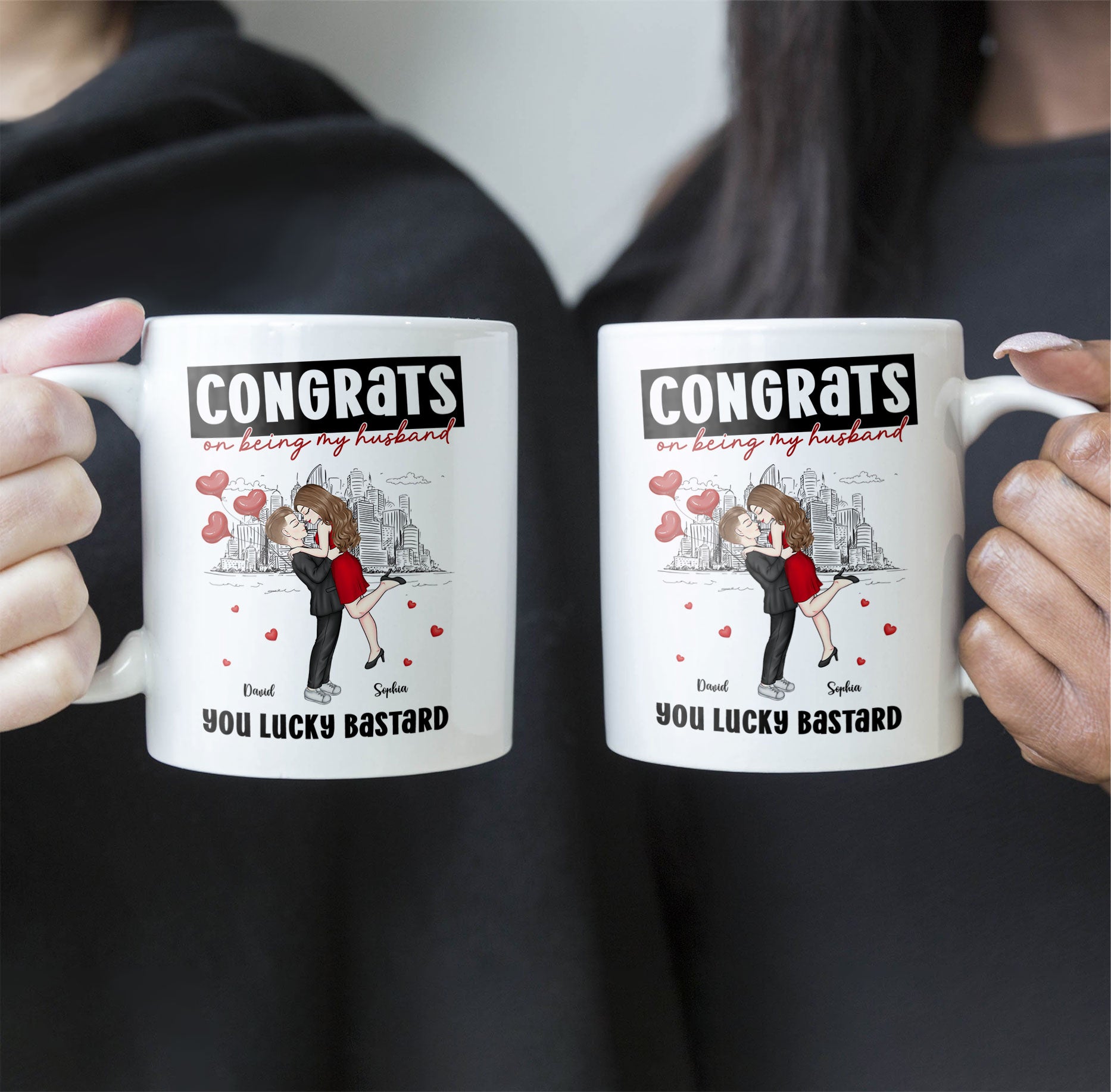 Congrats On Being My Husband - Personalized Mug