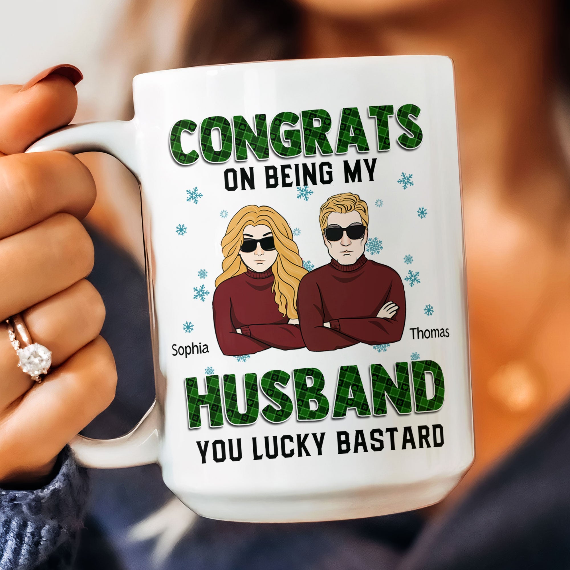 Congrats On Being My Husband- Personalized Mug