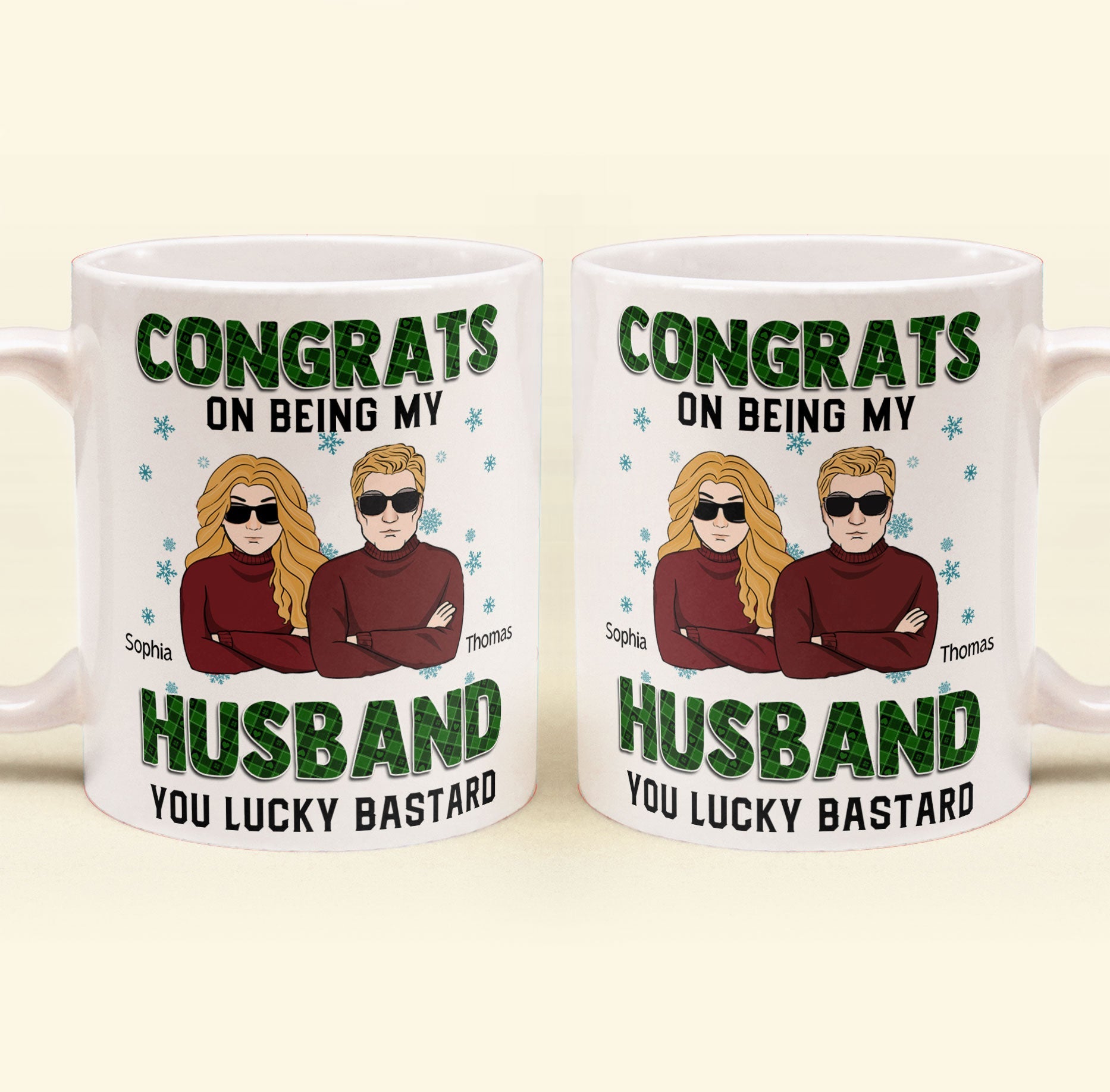 Congrats On Being My Husband- Personalized Mug