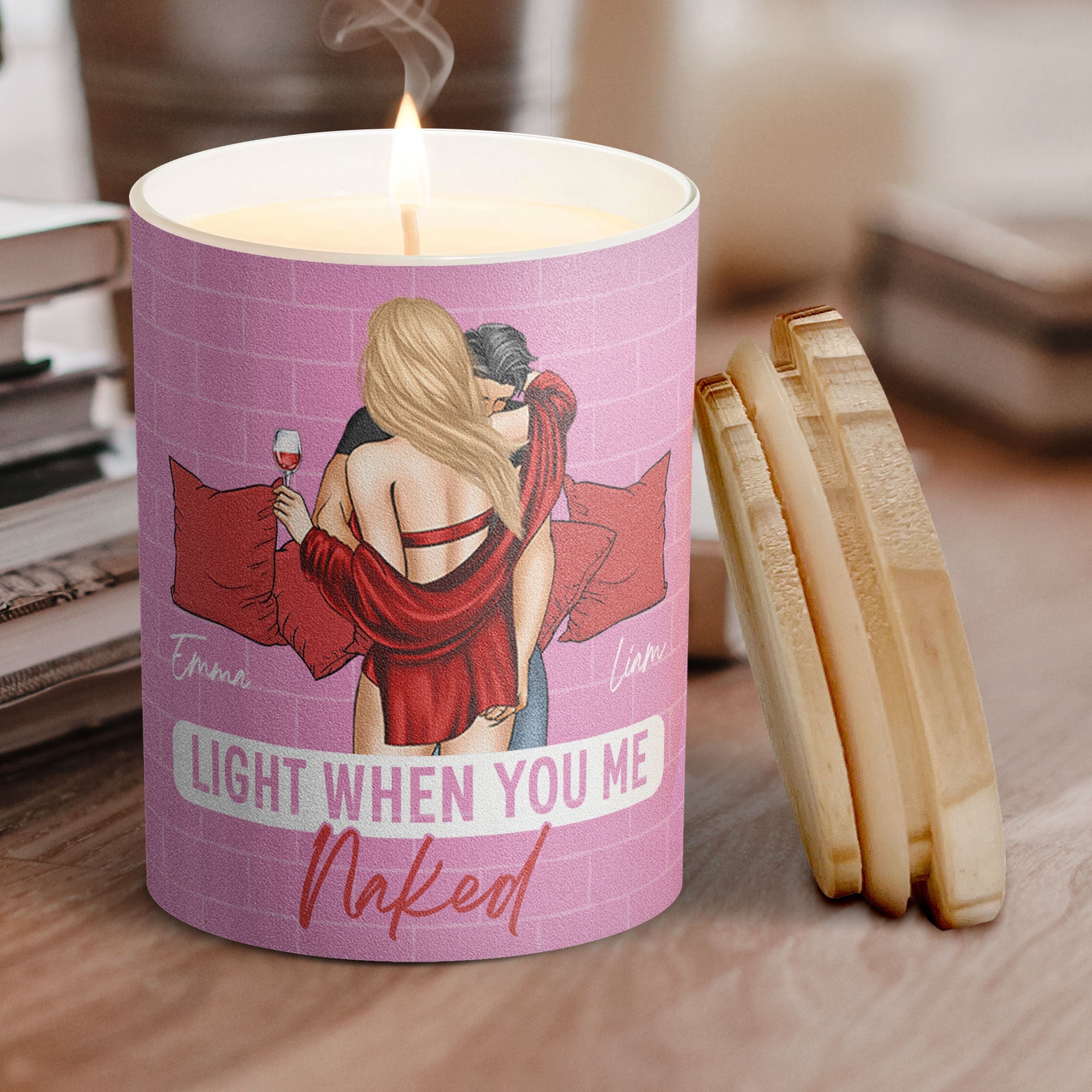 Congrats On Being My Husband You Lucky Bastard - Personalized Candle