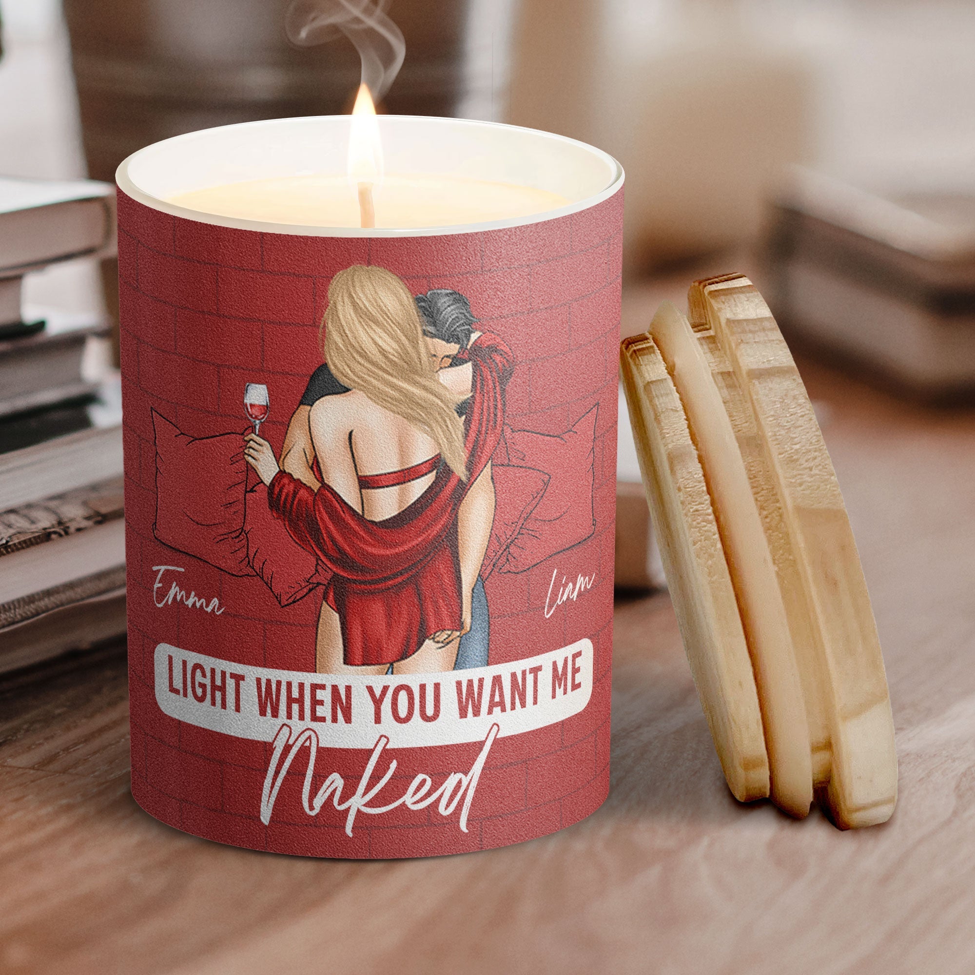 Congrats On Being My Husband You Lucky Bastard - Personalized Candle