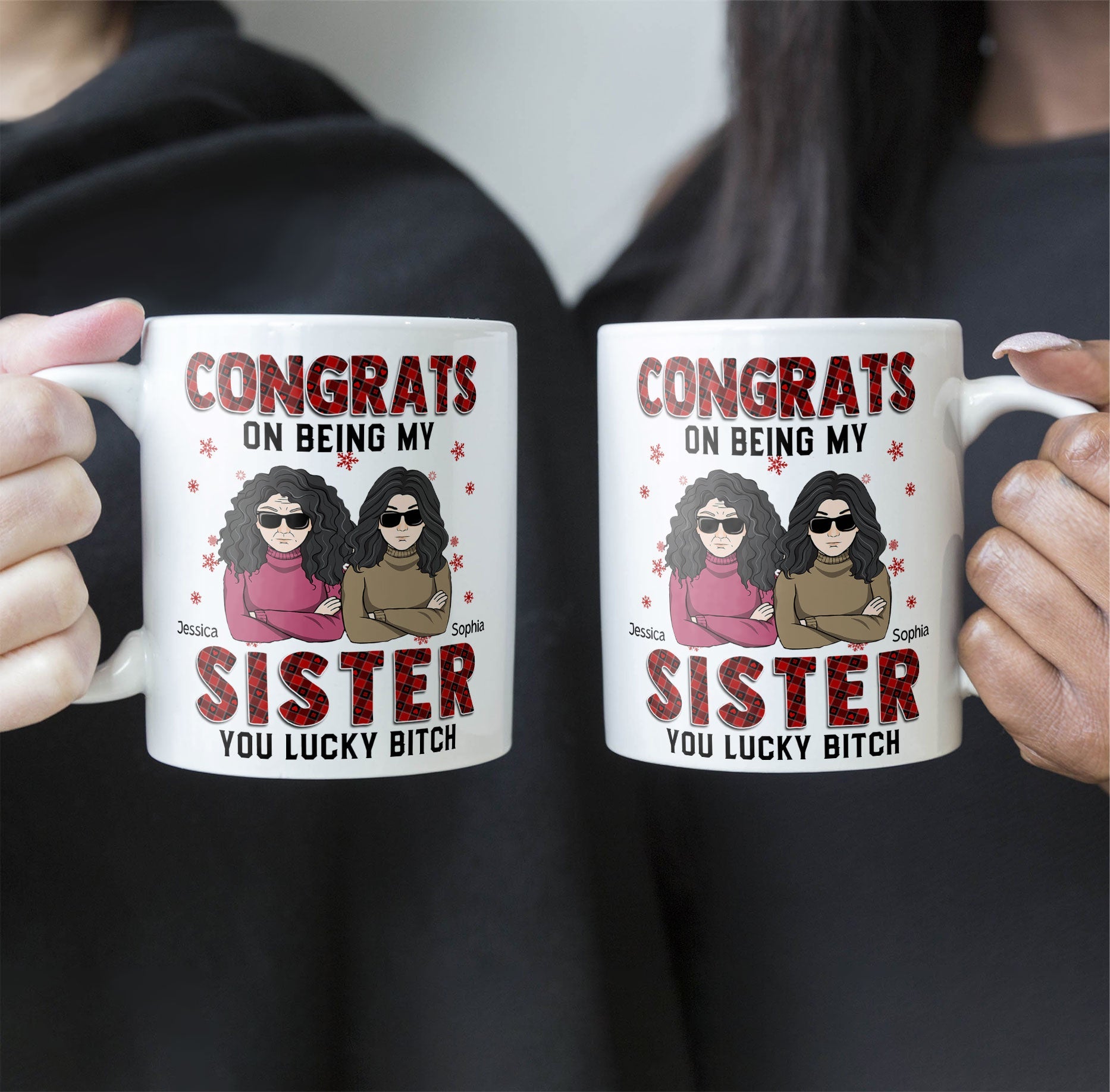 Congrats On Being My Sister - Personalized Mug