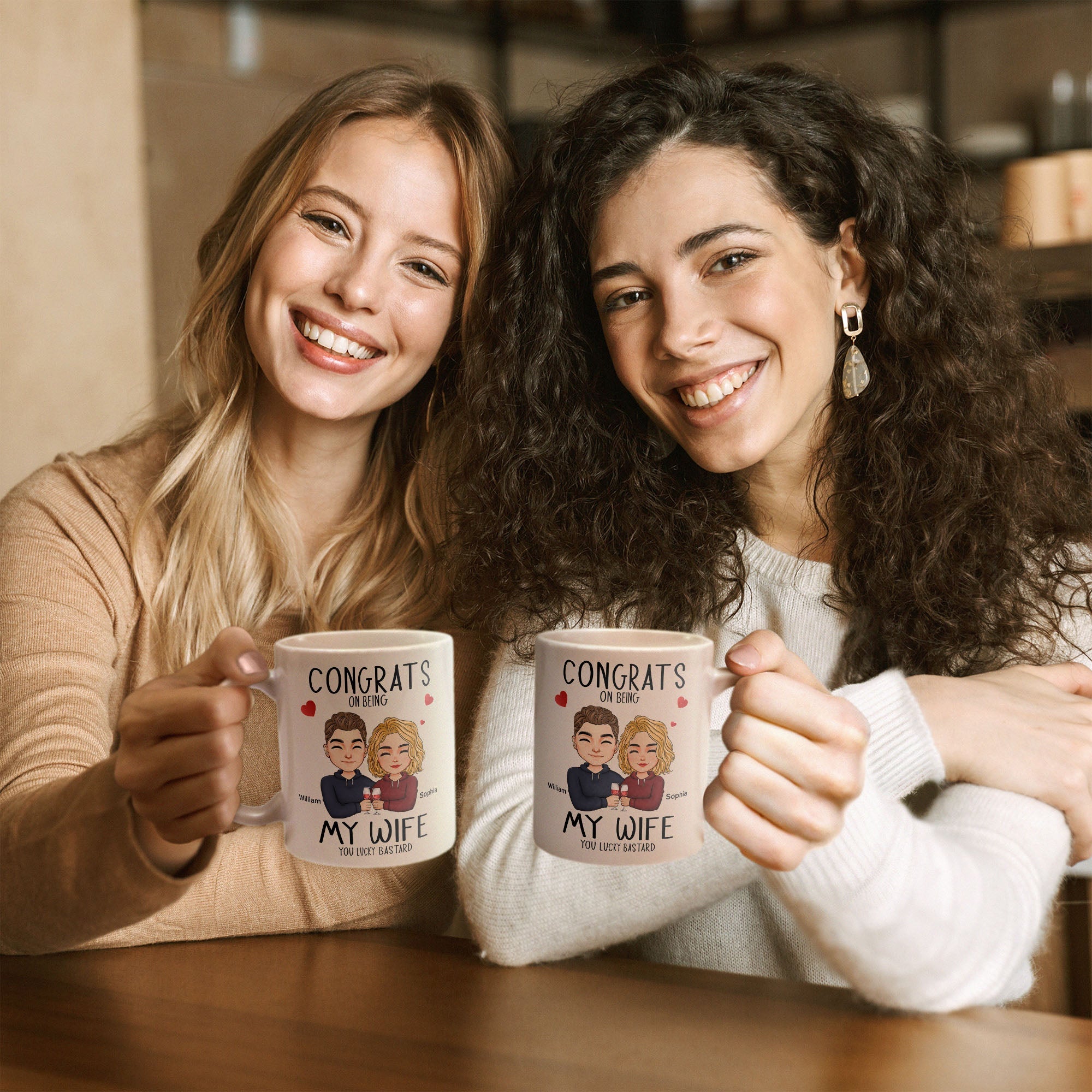 Congrats On Being My Wife/Girlfriend- Personalized Mug