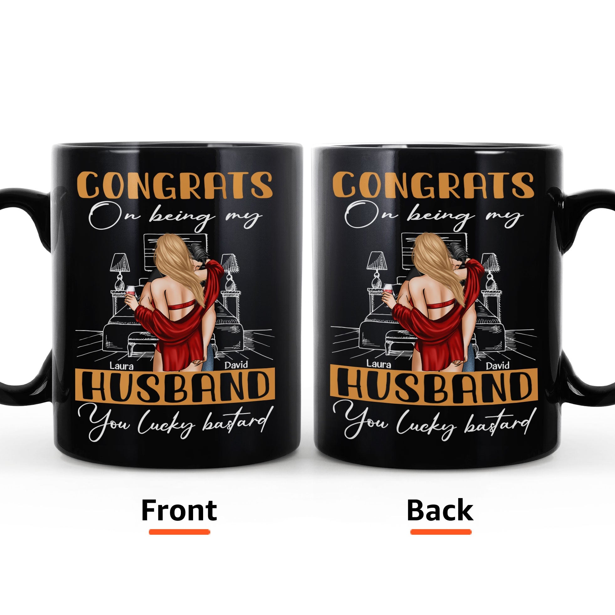 Congrats You Lucky Bastard - Personalized Mug