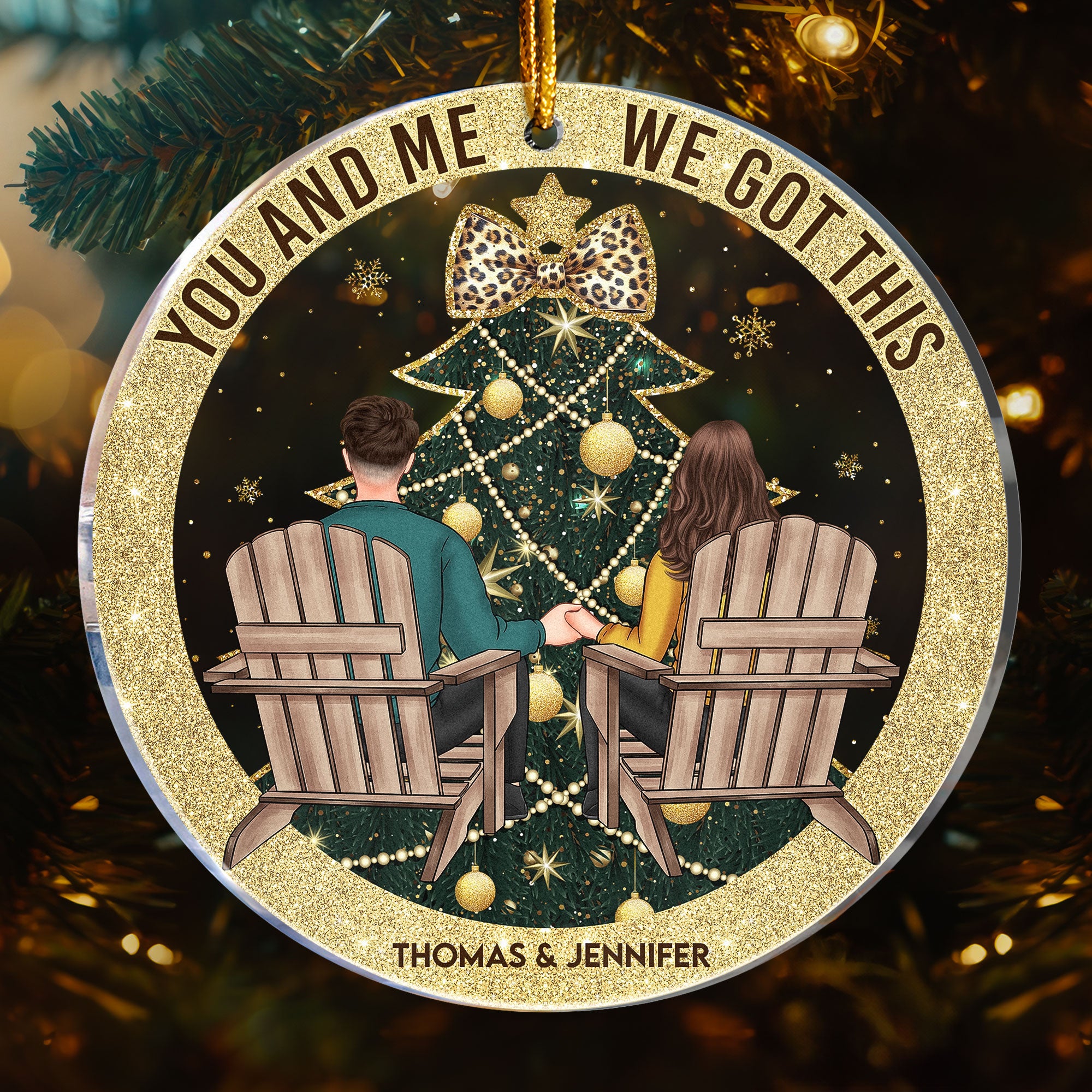 Couple You & Me We Got This - Personalized Acrylic Ornament