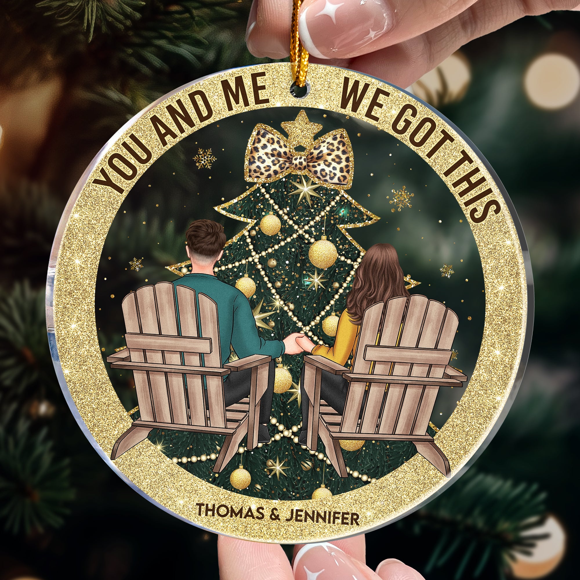 Couple You & Me We Got This - Personalized Acrylic Ornament