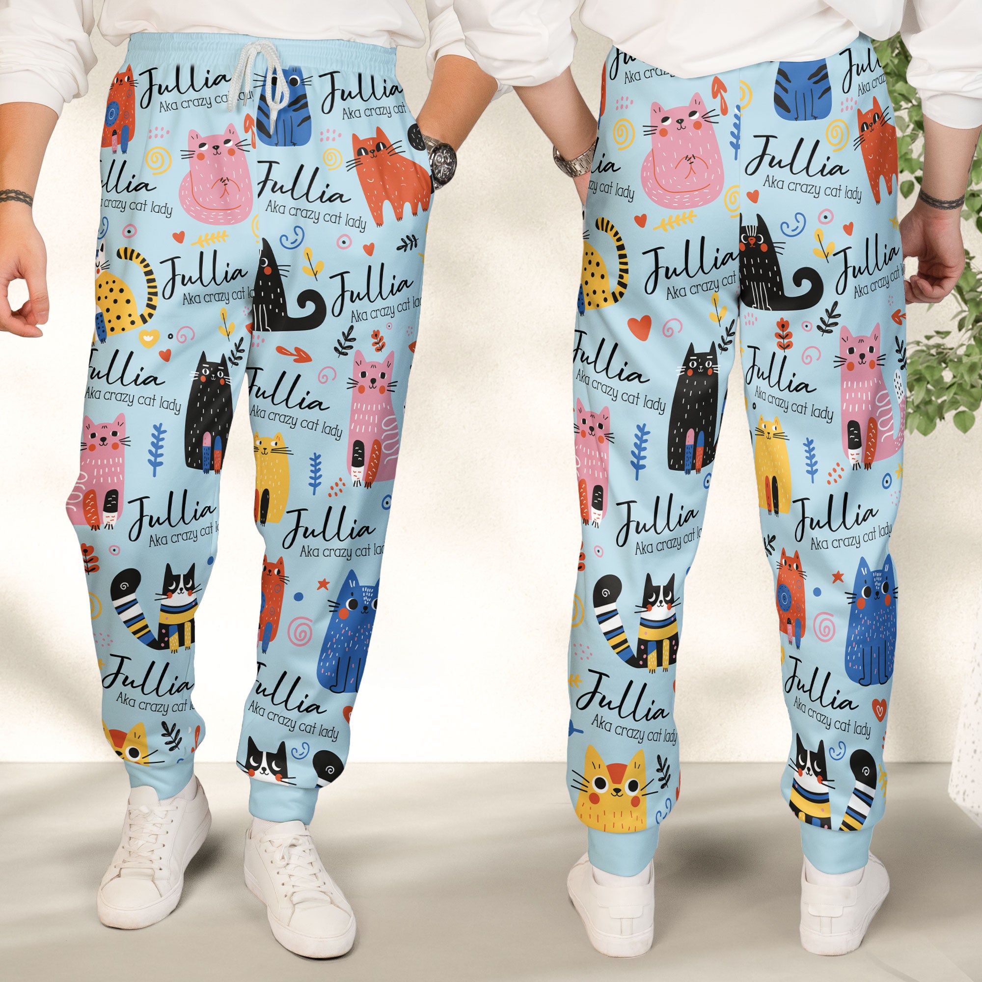 Crazy Cat Lady - Personalized Sweatpants