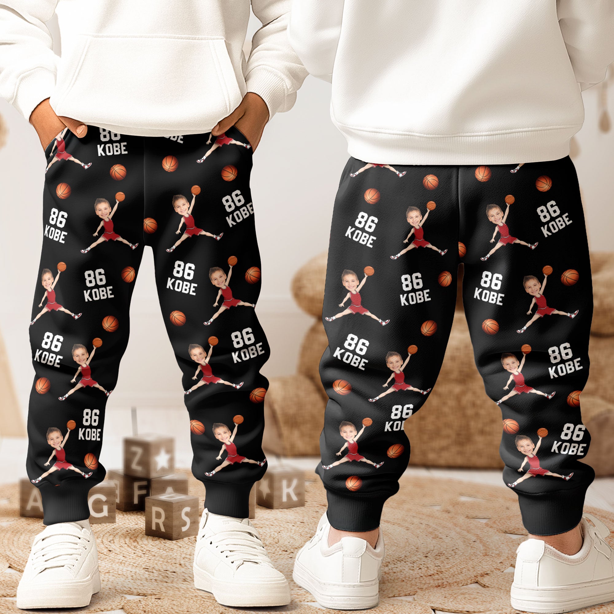 Custom Face Basketball Lovers - Personalized Sweatpants