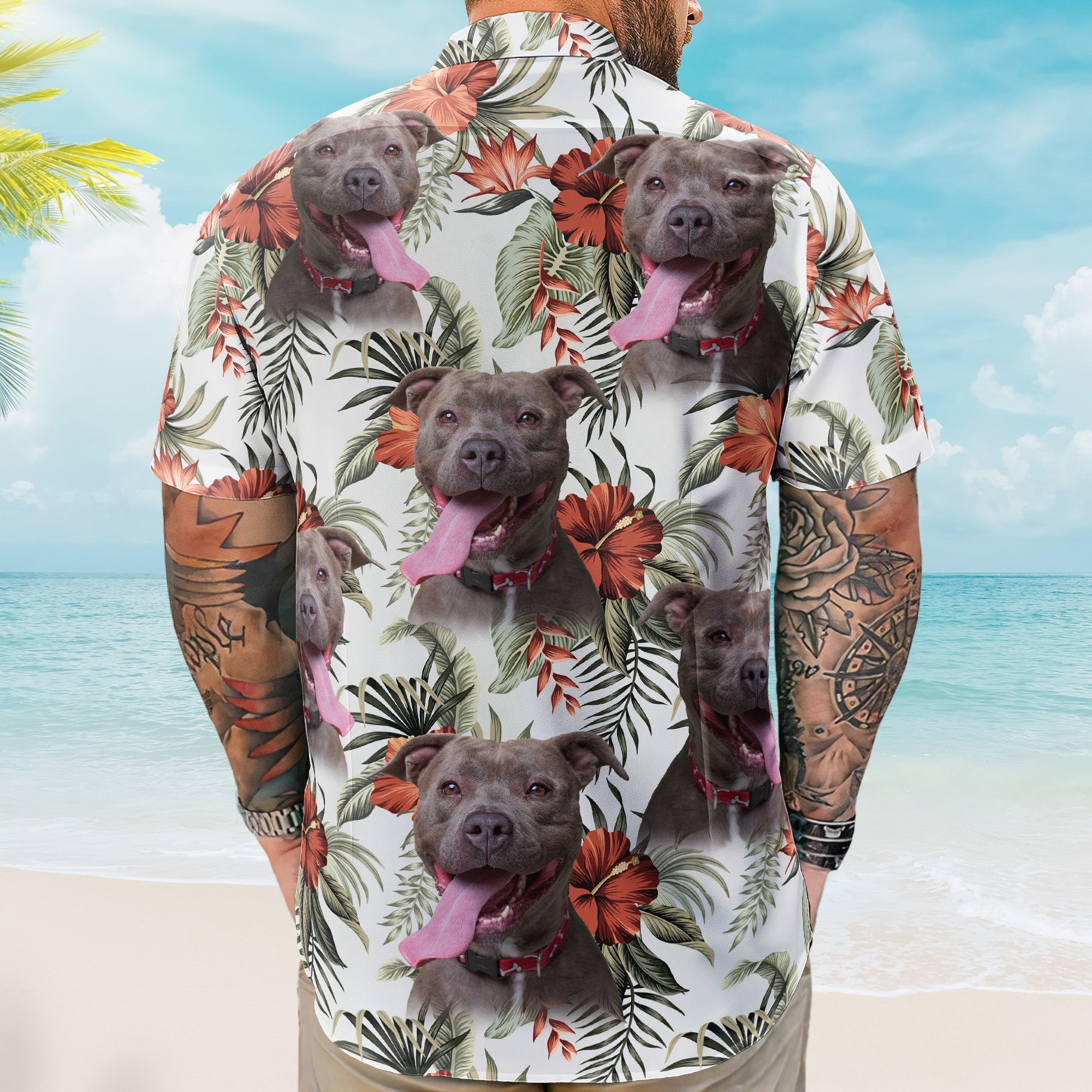 Custom Face Funny Photo Aloha For Pet Lovers - Custom Photo Hawaiian Shirts