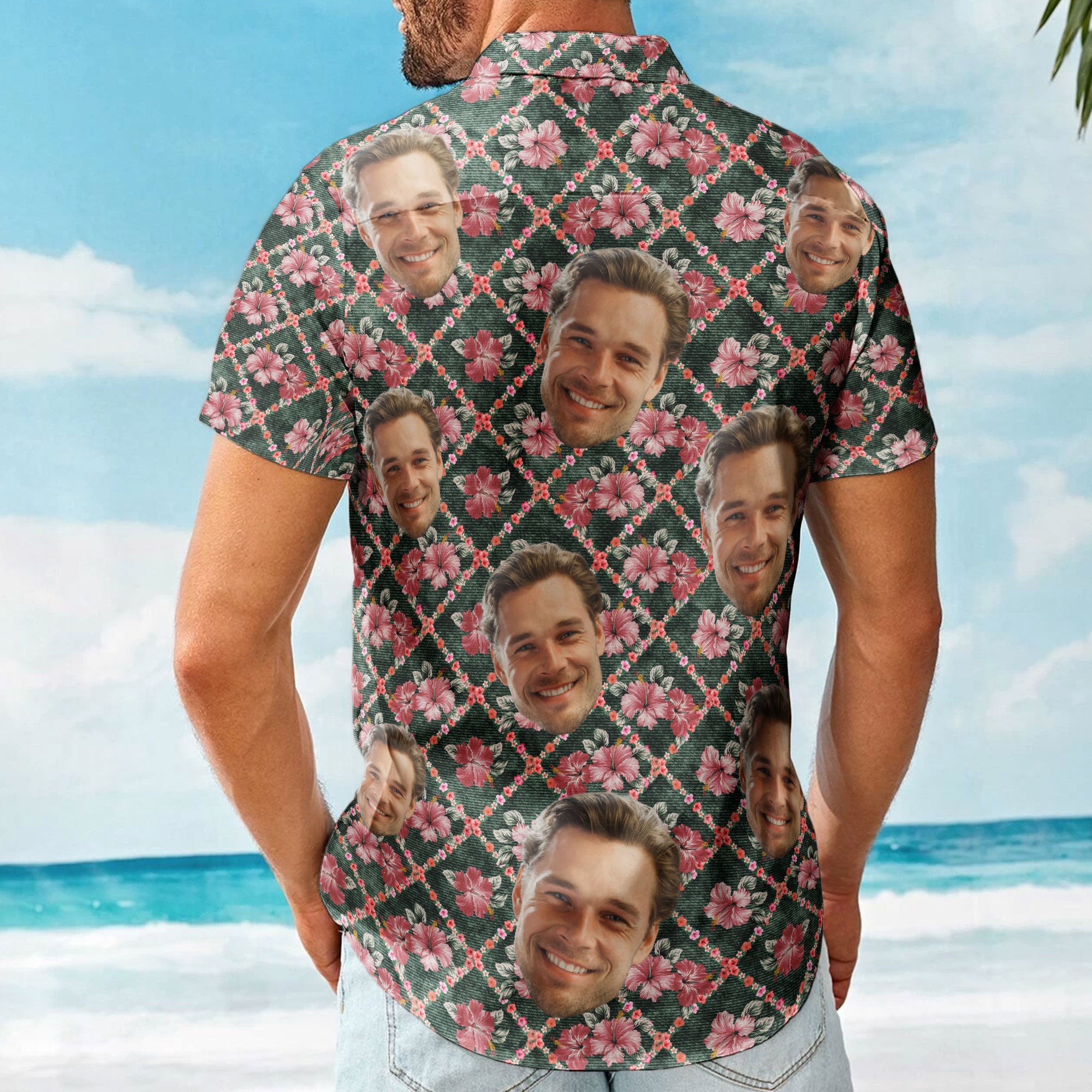 Custom Face Funny Photo For Family, Friends, Pet Lovers - Custom Photo Hawaiian Shirt