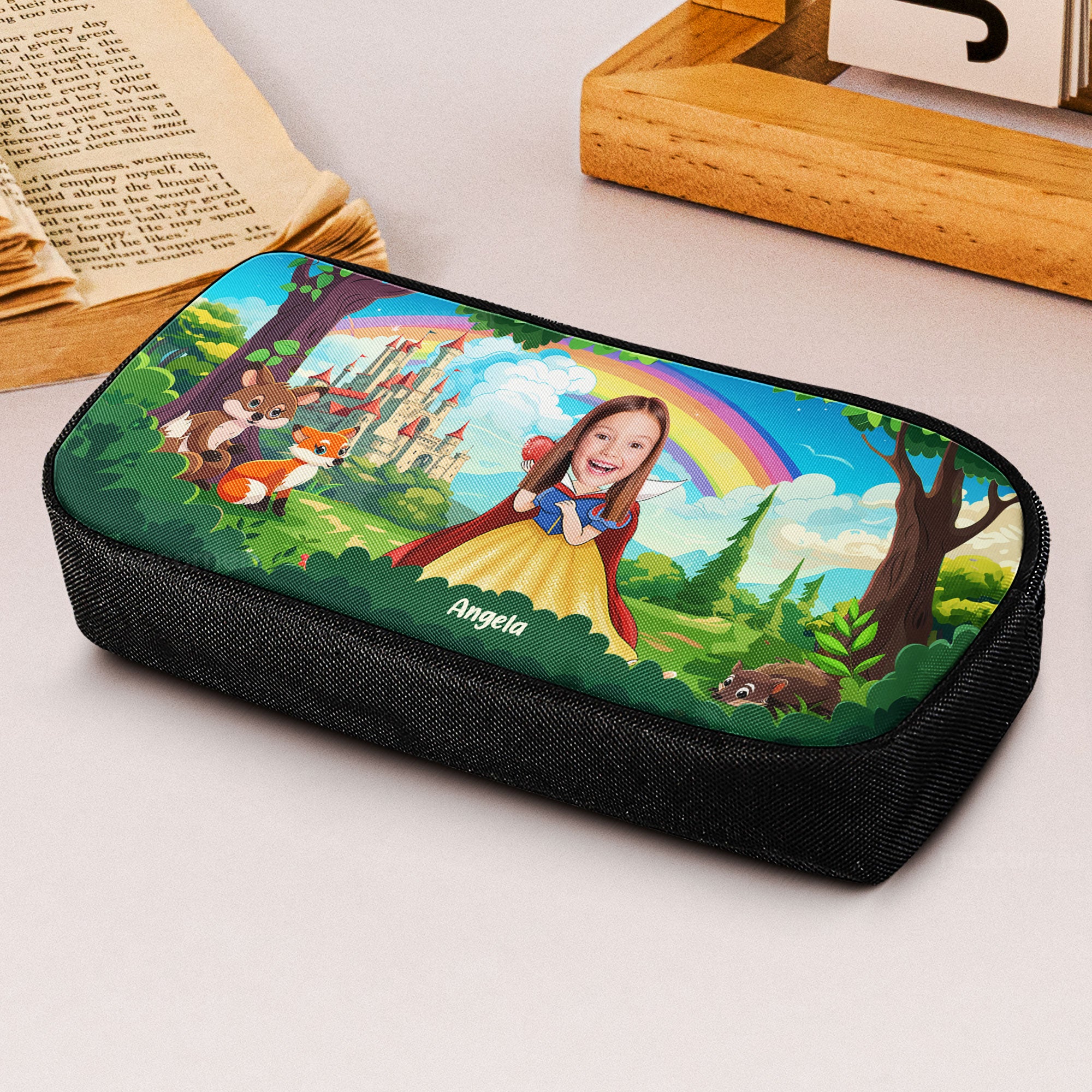 Custom Face With Adorable Princess - Personalized Photo Pencil Case