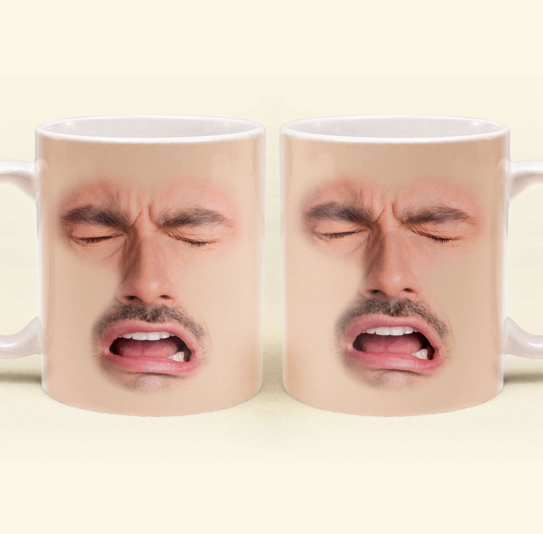 Custom Funny Face - For Coworkers, Friends, Boss, Dad - Personalized Photo Mug