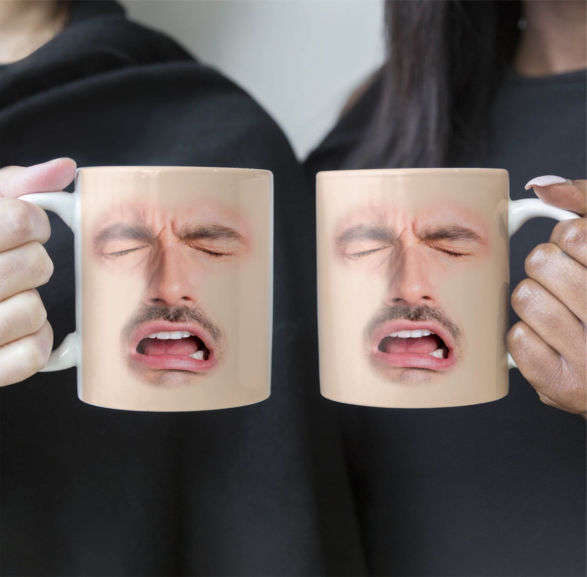 Custom Funny Face - For Coworkers, Friends, Boss, Dad - Personalized Photo Mug