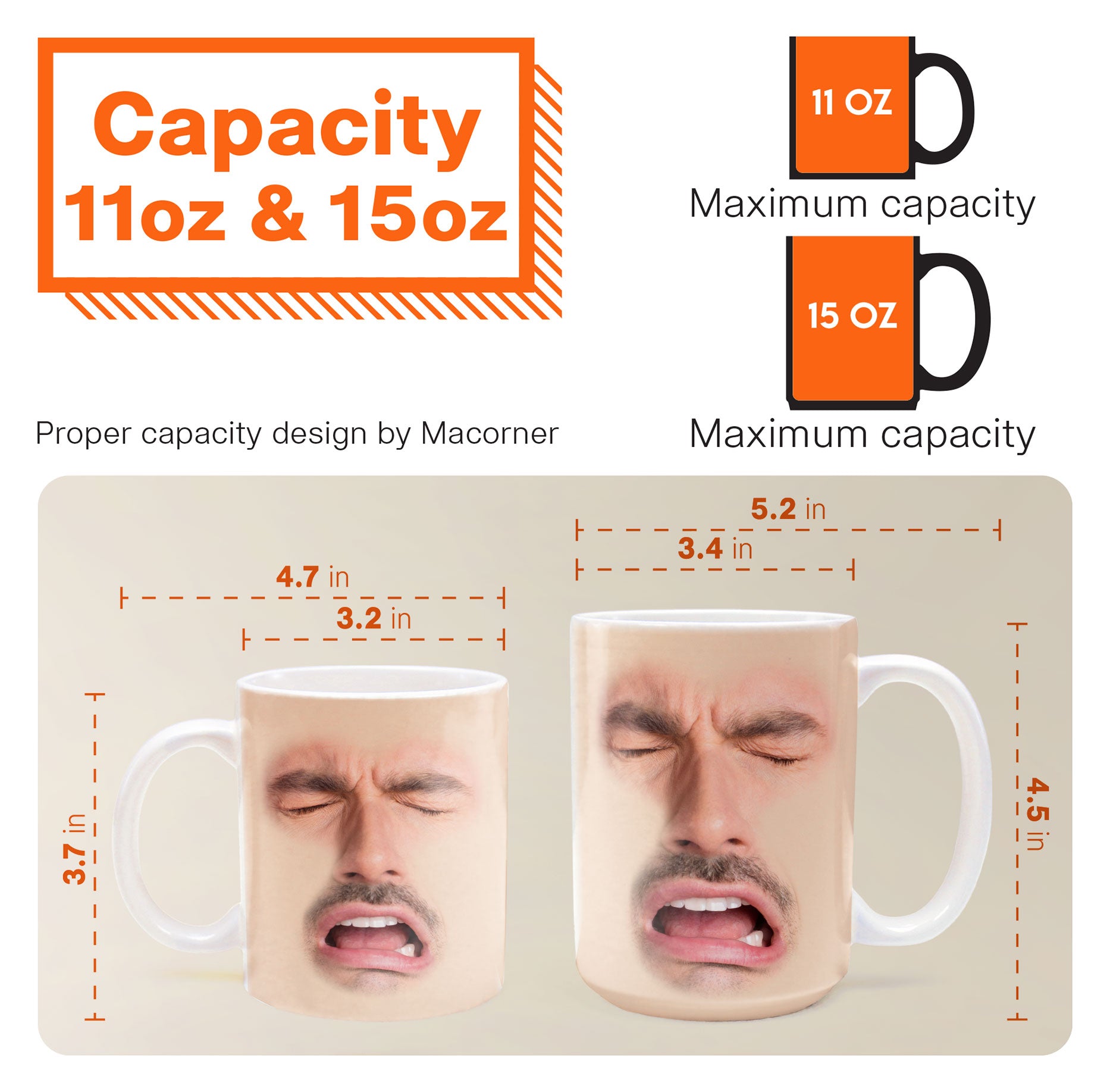 Custom Funny Face - For Coworkers, Friends, Boss, Dad - Personalized Photo Mug