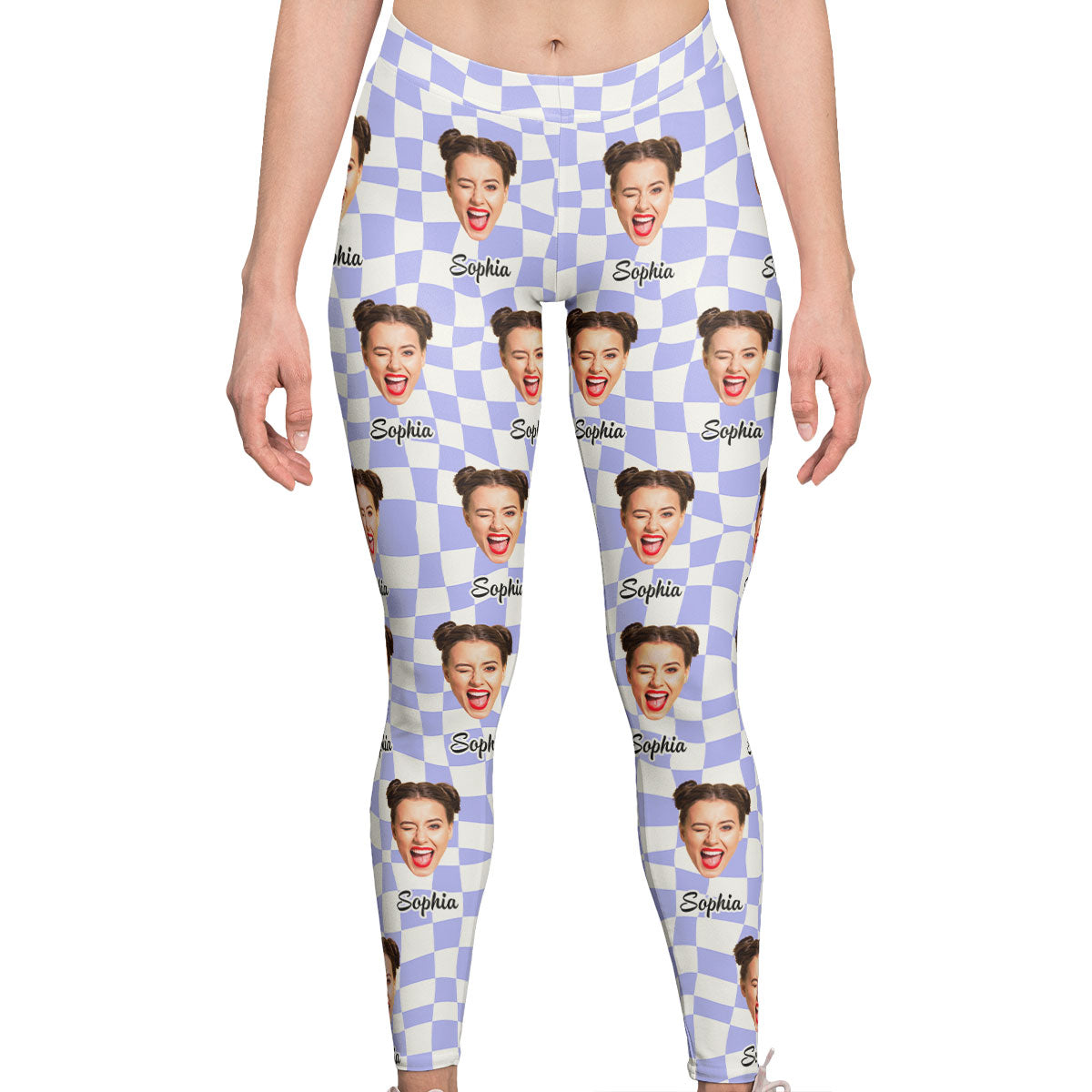 Custom Funny Face - Personalized Photo Leggings