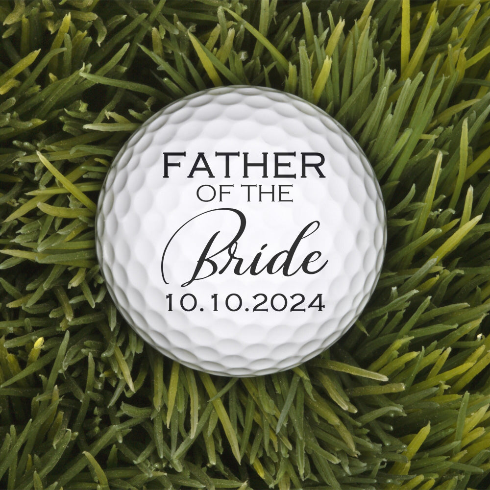 Custom Golf Ball Wedding Gift - Personalized Golf Ball