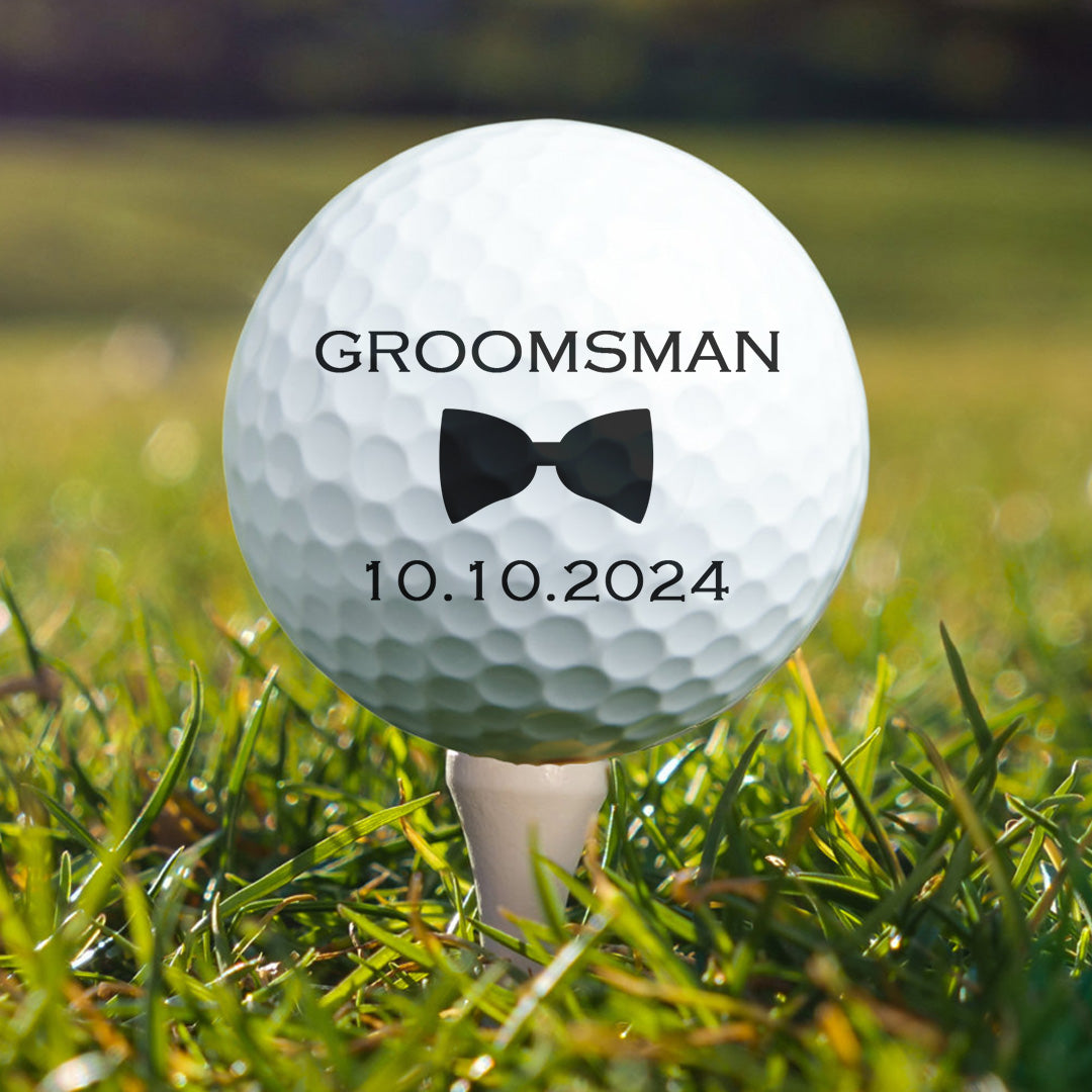 Custom Golf Ball Wedding Gift - Personalized Golf Ball