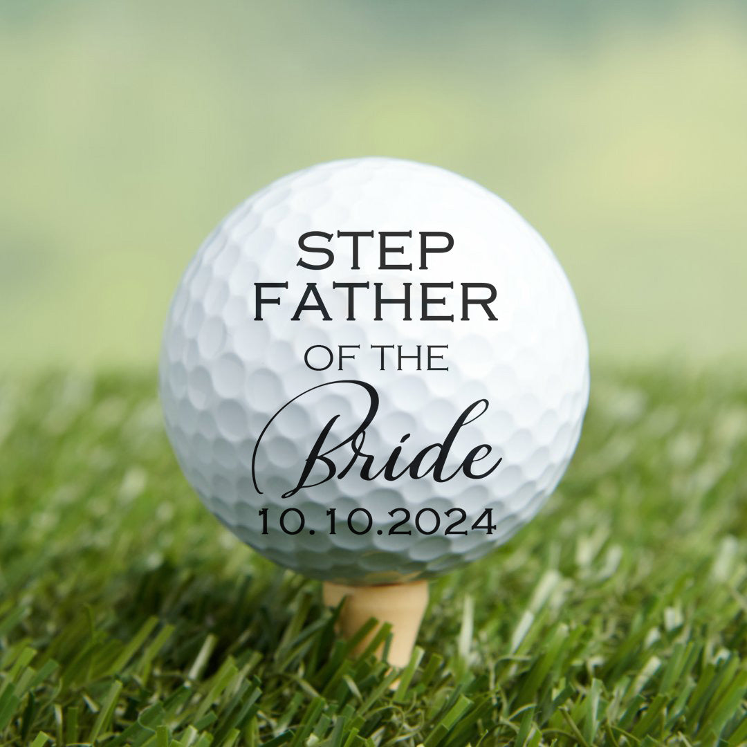 Custom Golf Ball Wedding Gift - Personalized Golf Ball