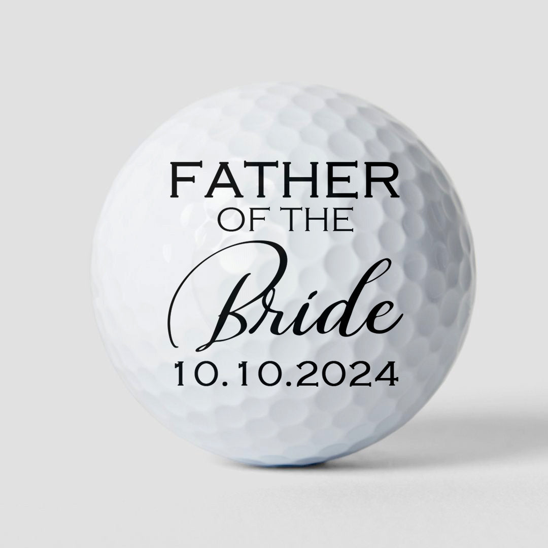 Custom Golf Ball Wedding Gift - Personalized Golf Ball