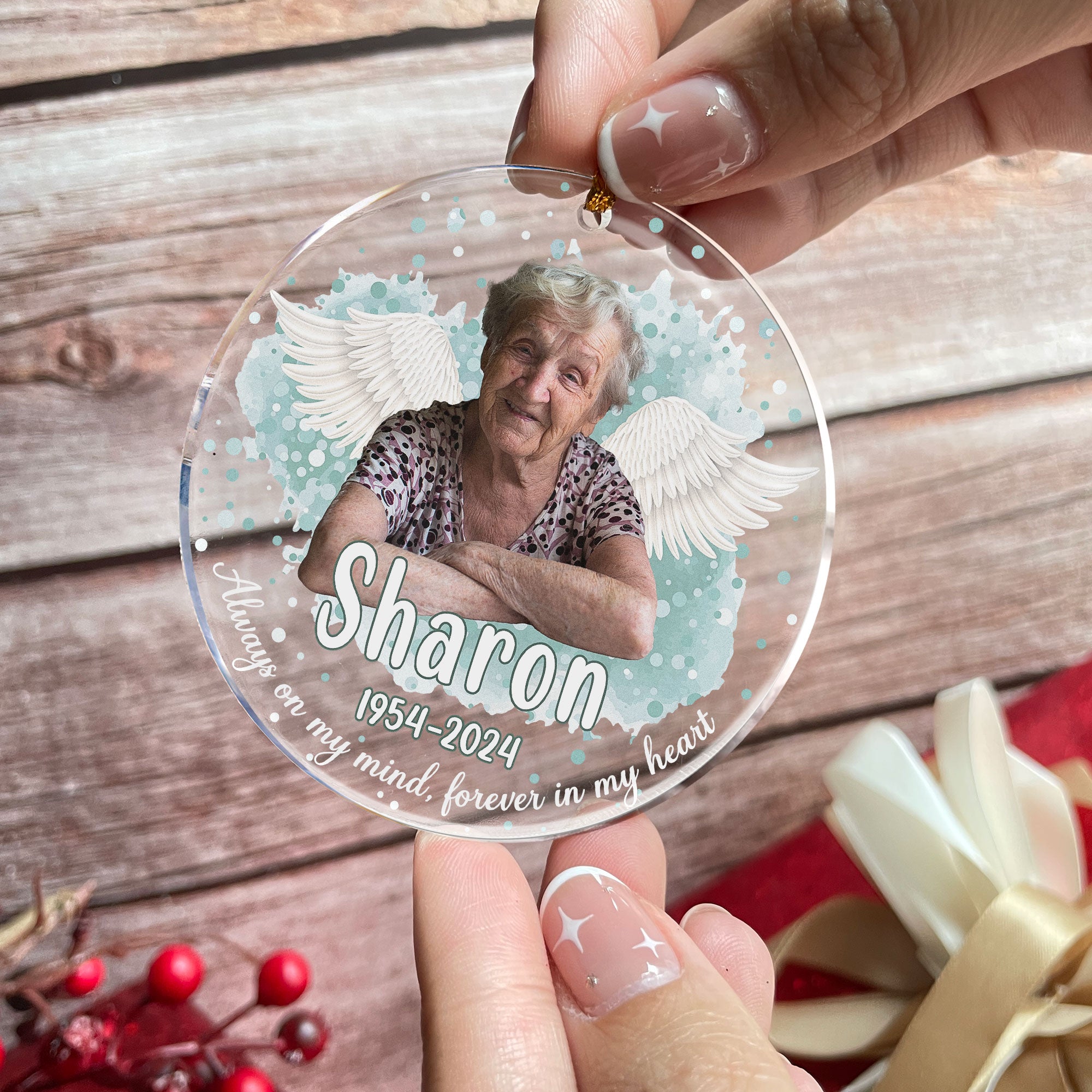 Custom Loved Ones Face - Personalized Acrylic Photo Ornament