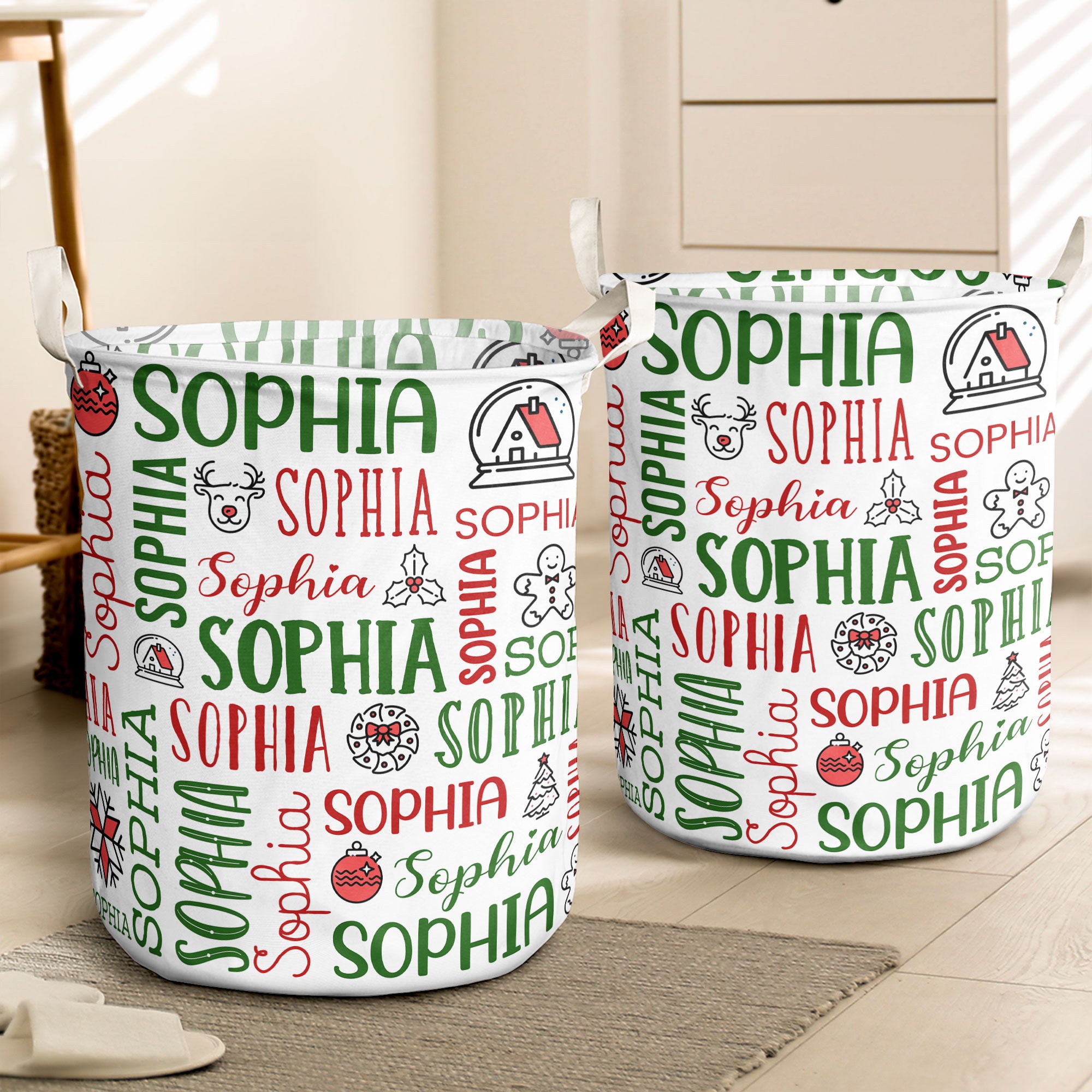 Custom Name For Me Gift - Personalized Laundry Storage Basket