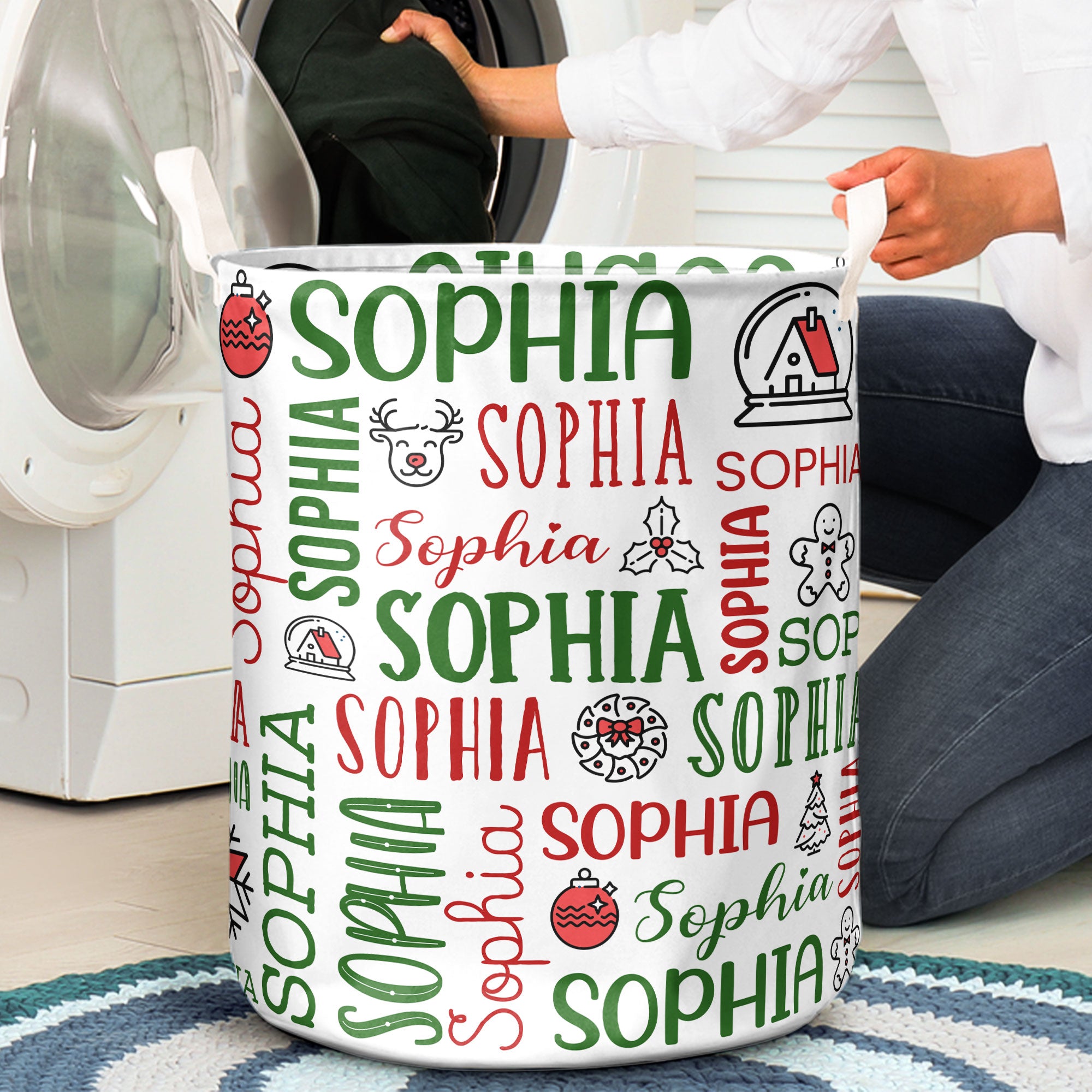 Custom Name For Me Gift - Personalized Laundry Storage Basket