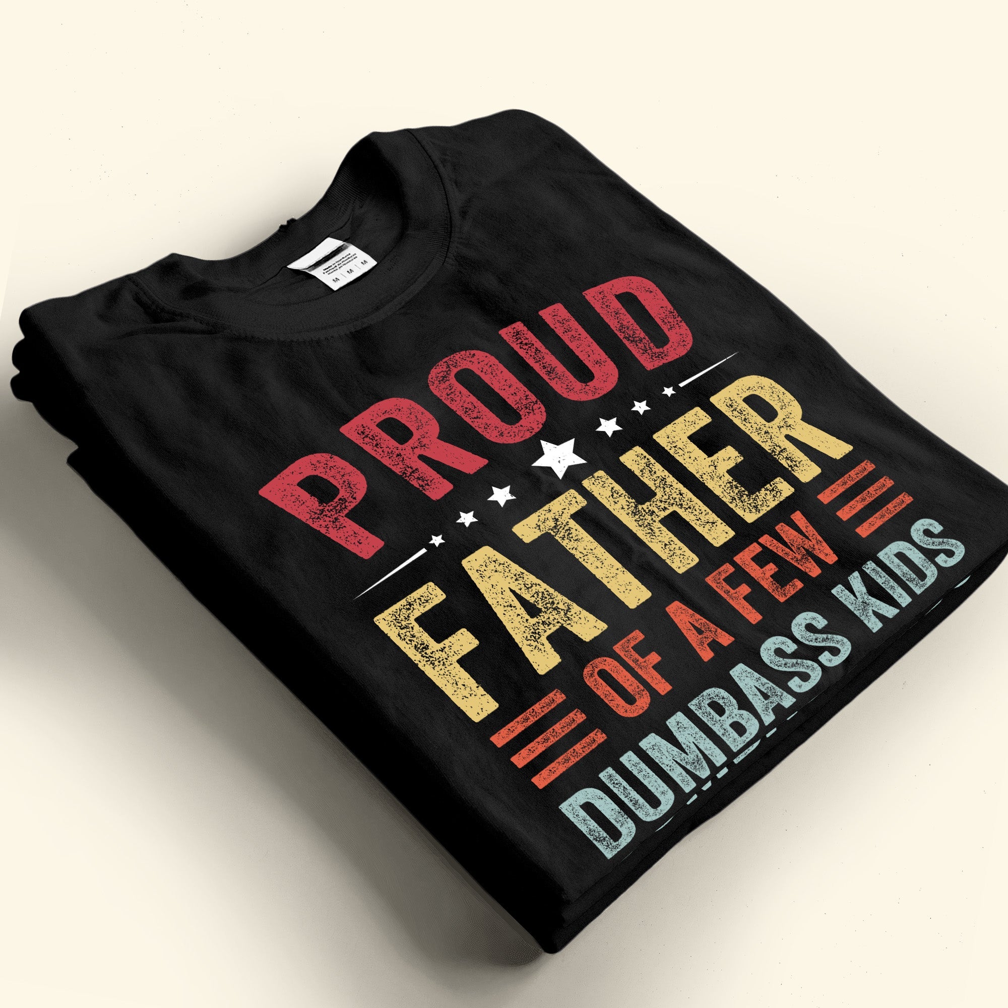 Custom Names Gift For Dad Proud Father - Personalized Shirt