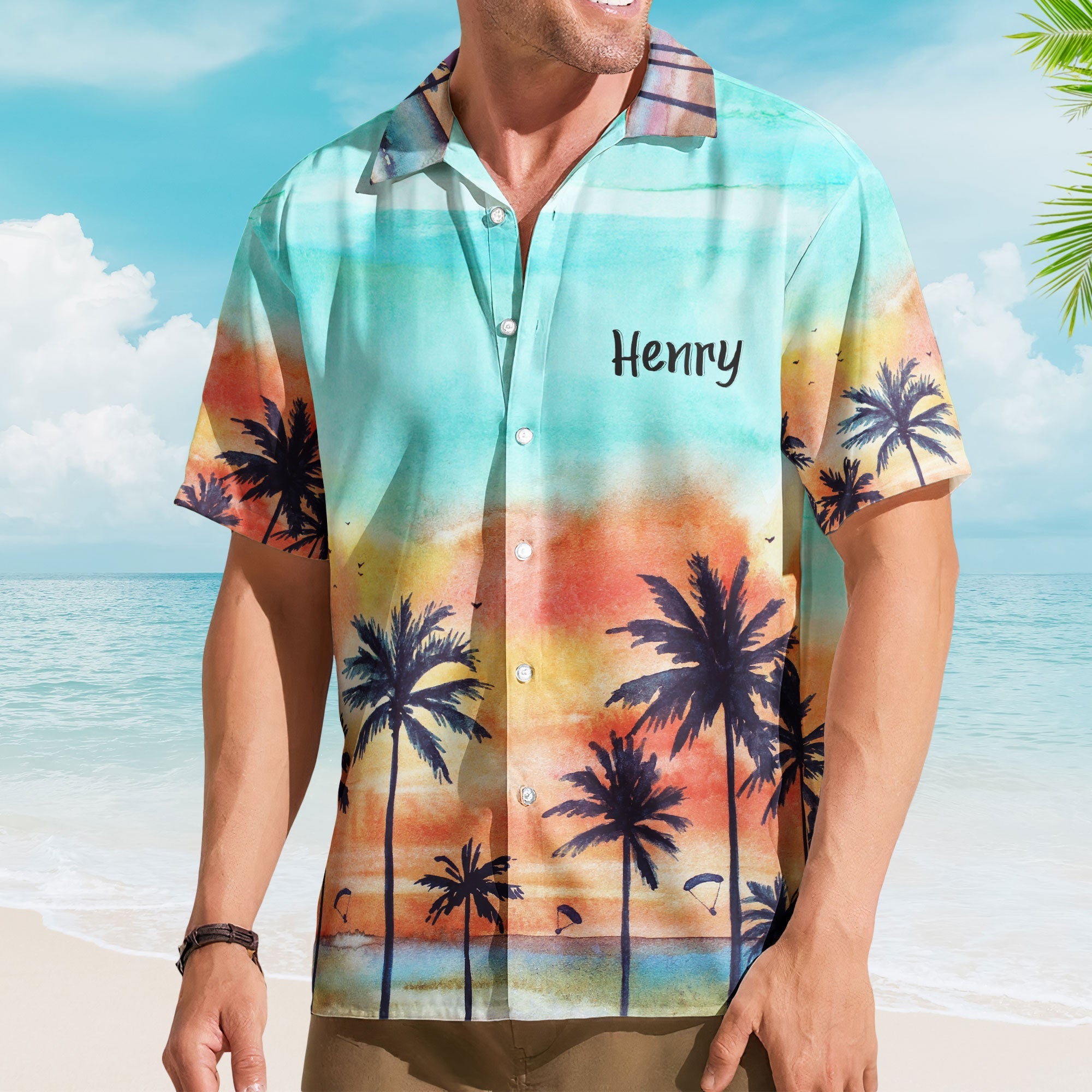 Custom Photo Family Vacation - Personalized Photo Hawaiian Shirt