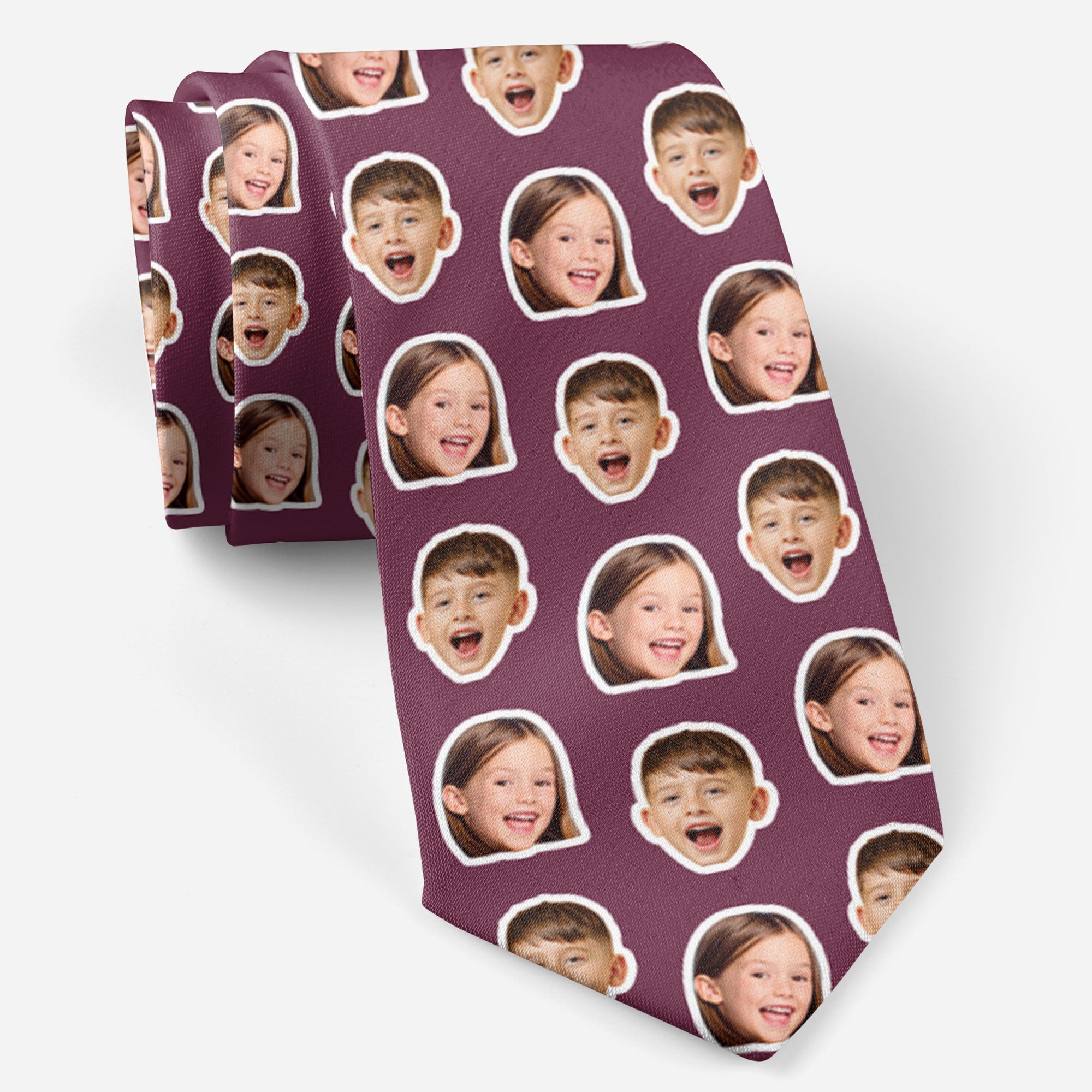 Custom Photo Funny Face Family - Custom Photo Tie