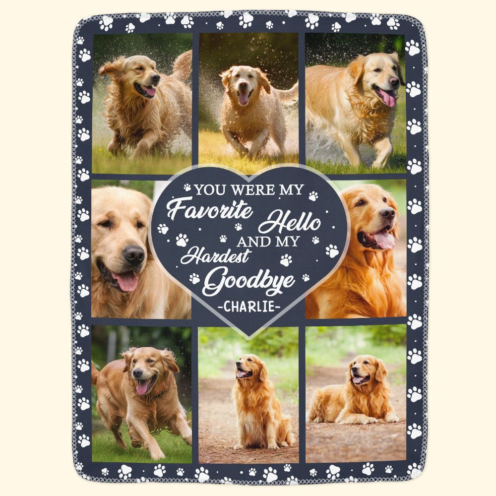 Custom Photo My Hardest Goodbye - Personalized Photo Blanket