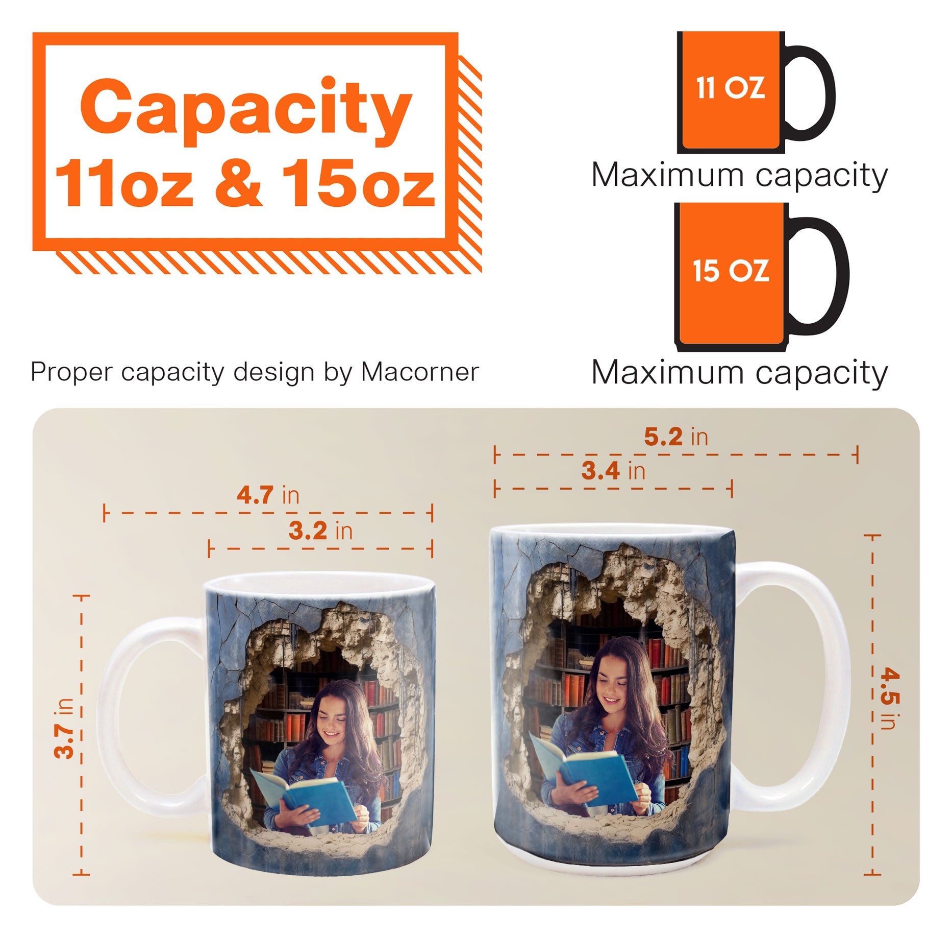 Custom Photo Reading Books - Personalized Photo Mug