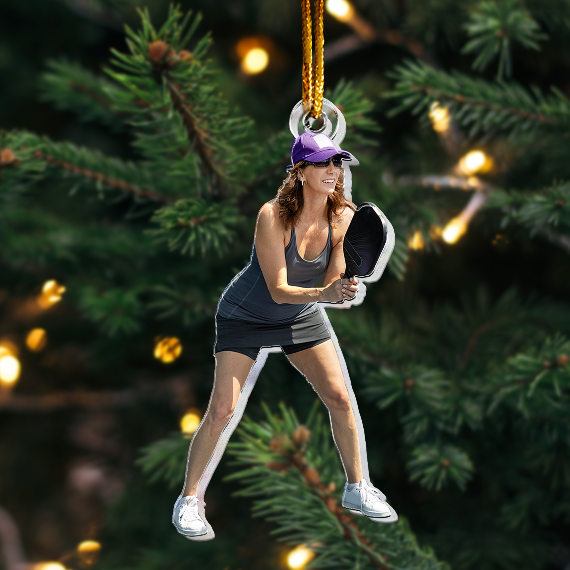 Custom Pickleball Ornament - Personalized Acrylic Photo Ornament