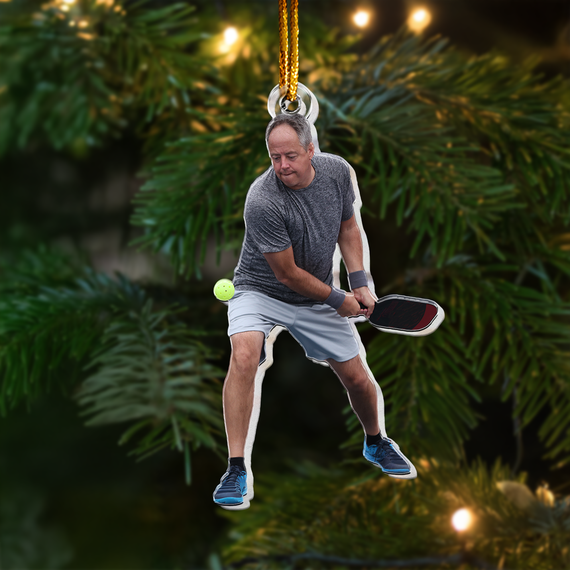 Custom Pickleball Ornament - Personalized Acrylic Photo Ornament