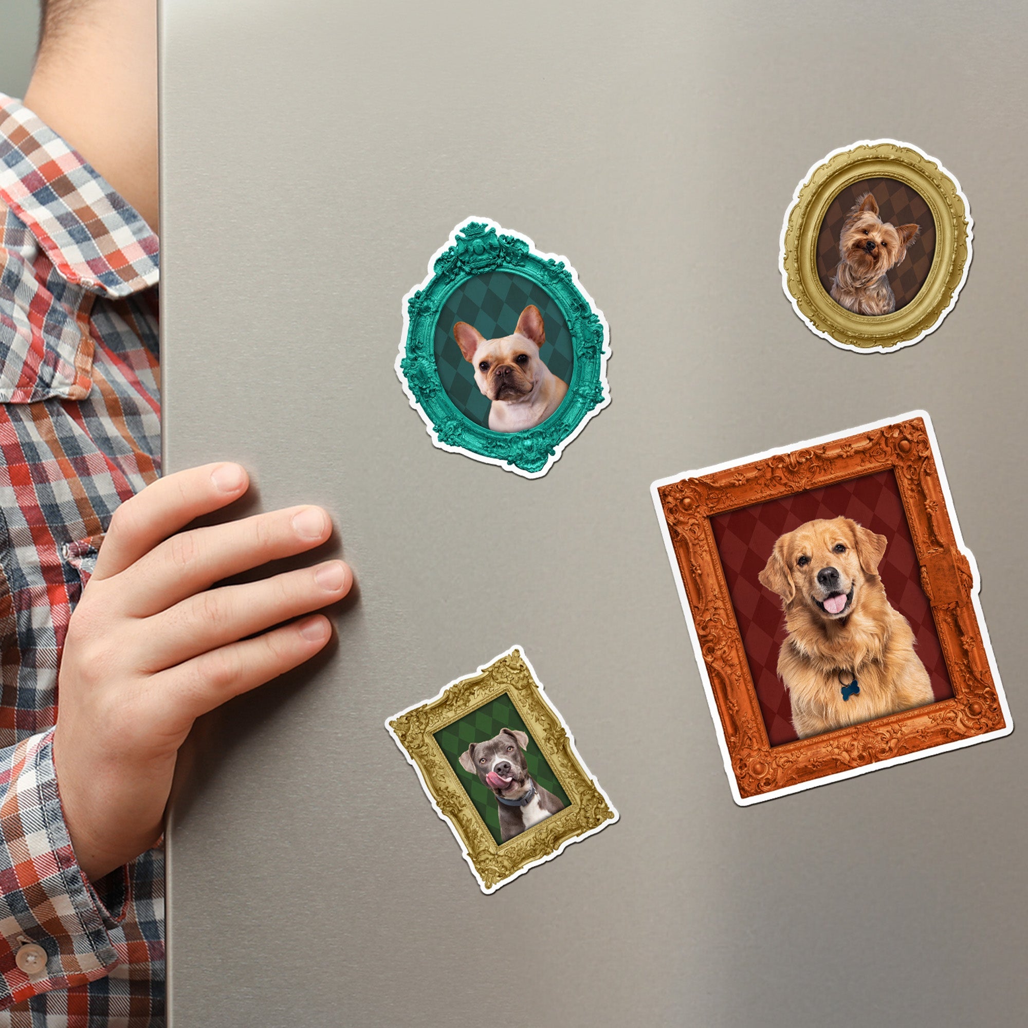 Custom Royal Pet Portrait - Personalized Photo Magnet