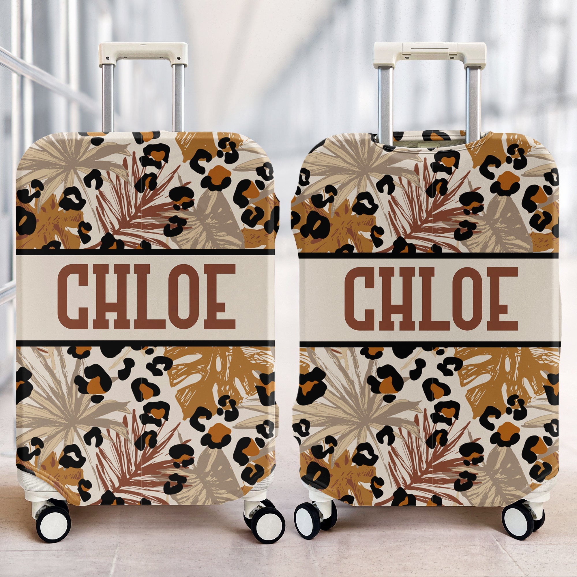 Custom Tropical Style For Traveler - Personalized Luggage Cover