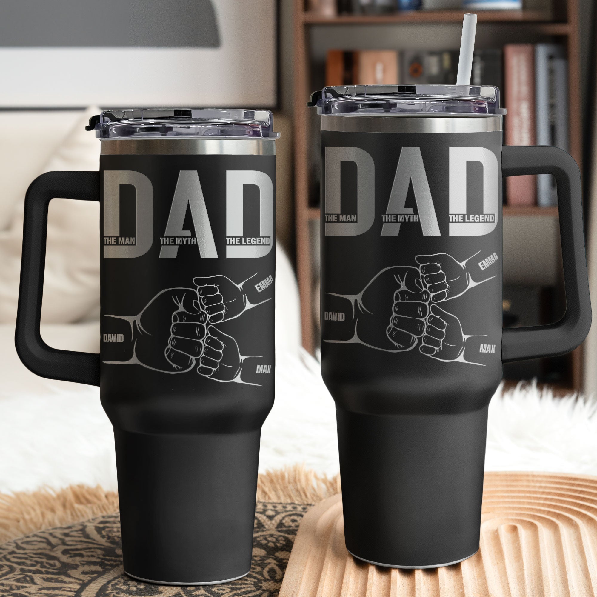 Dad The Man The Myth The Legend - Personalized 40oz Tumbler