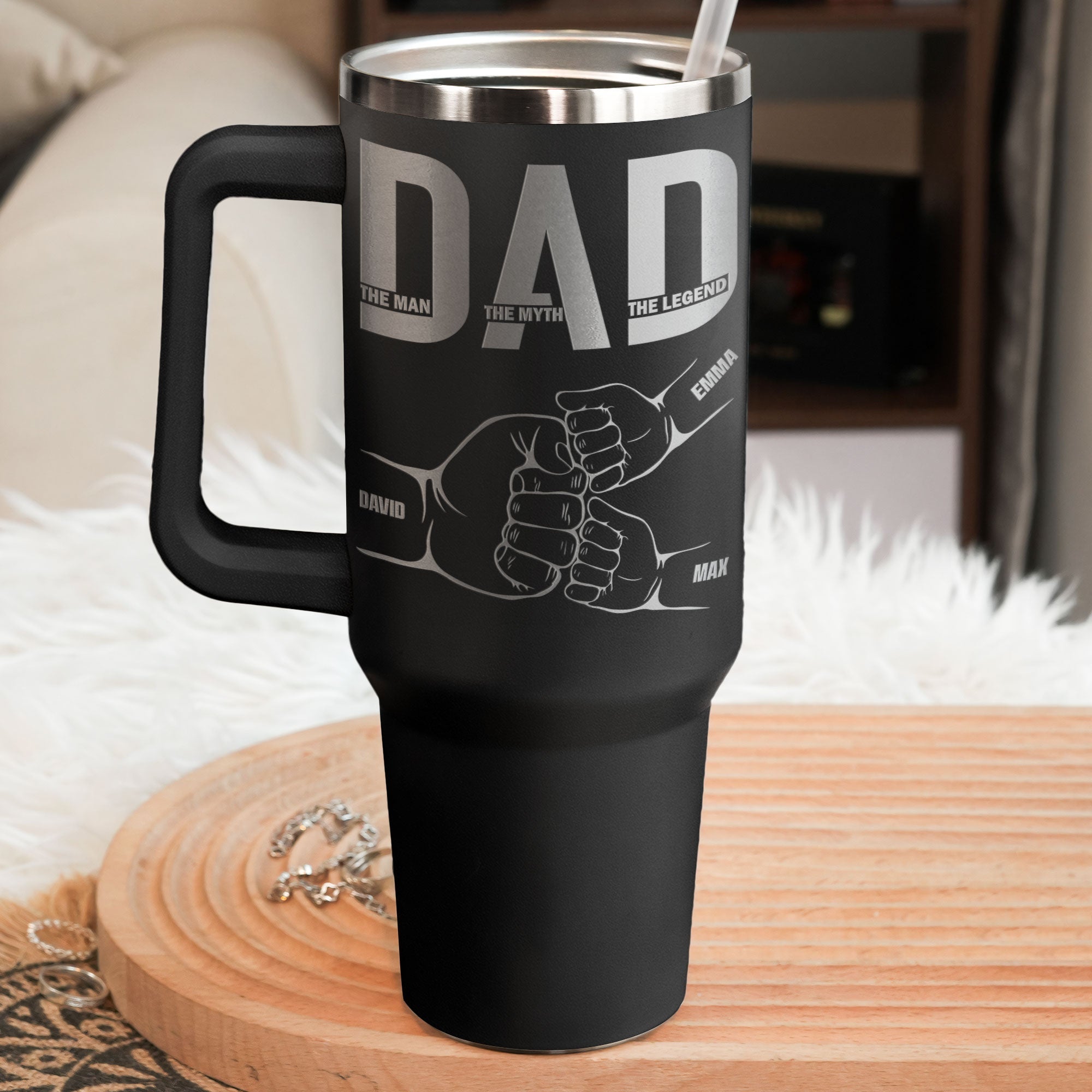 Dad The Man The Myth The Legend - Personalized 40oz Tumbler