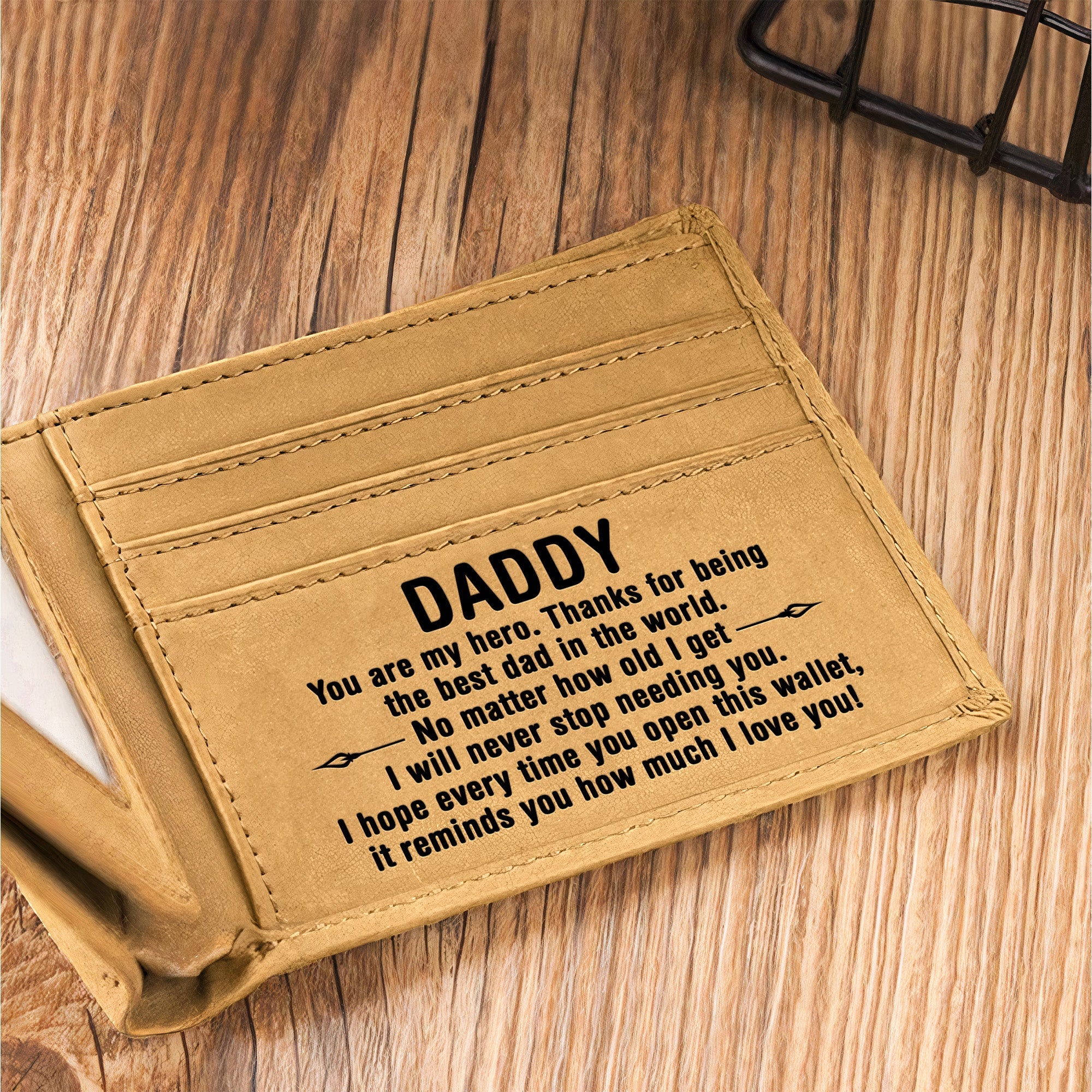 Dad The Man The Myth The Legend - Personalized Leather Wallet