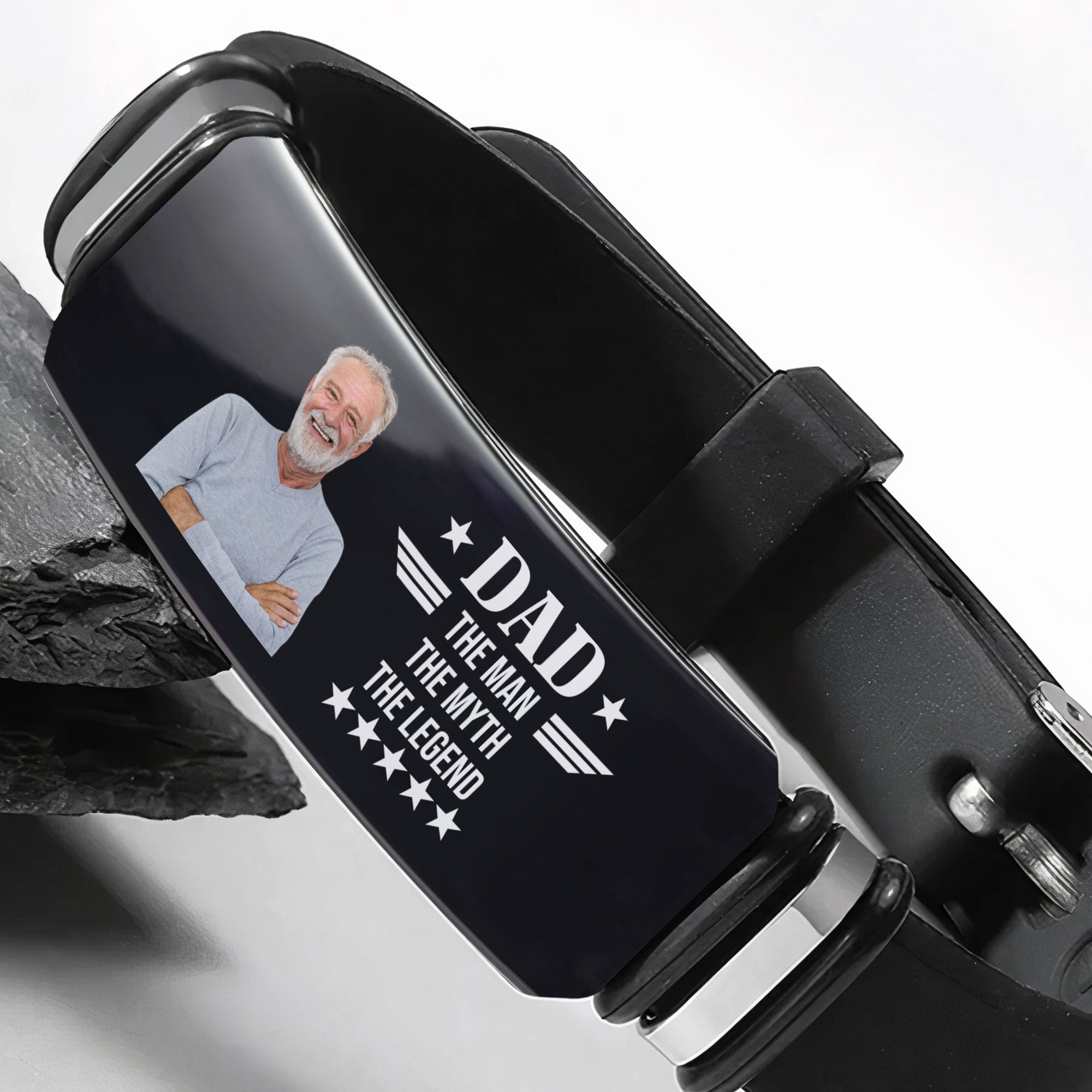 Dad The Man The Myth The Legend - Personalized Photo Bracelet