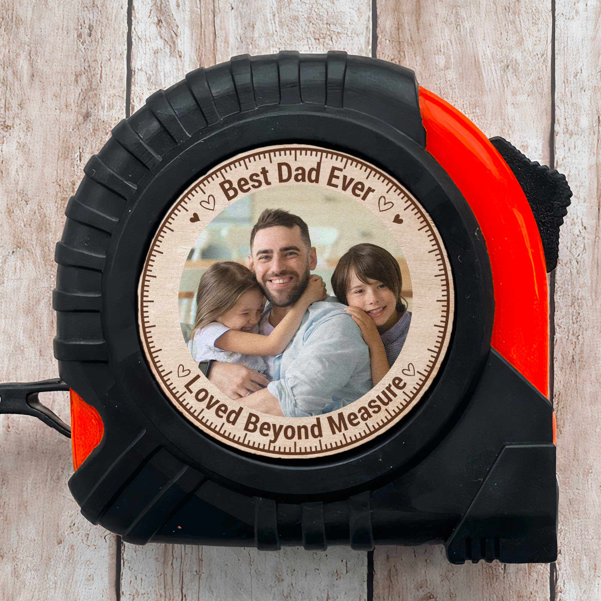 Dad, Grandpa Loved Beyond Measure - Personalized Photo Tape Measure